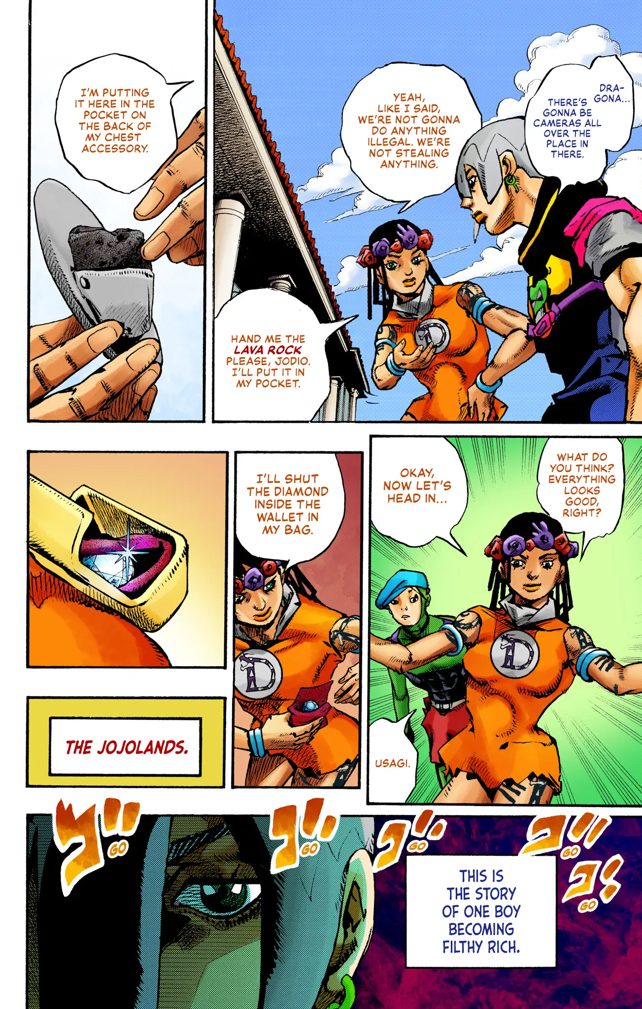 Jojo's Bizarre Adventure Part 9 - The Jojolands (Official Colored) - Vol.2 Chapter 8: Hualalai - Cat Size, Part 3