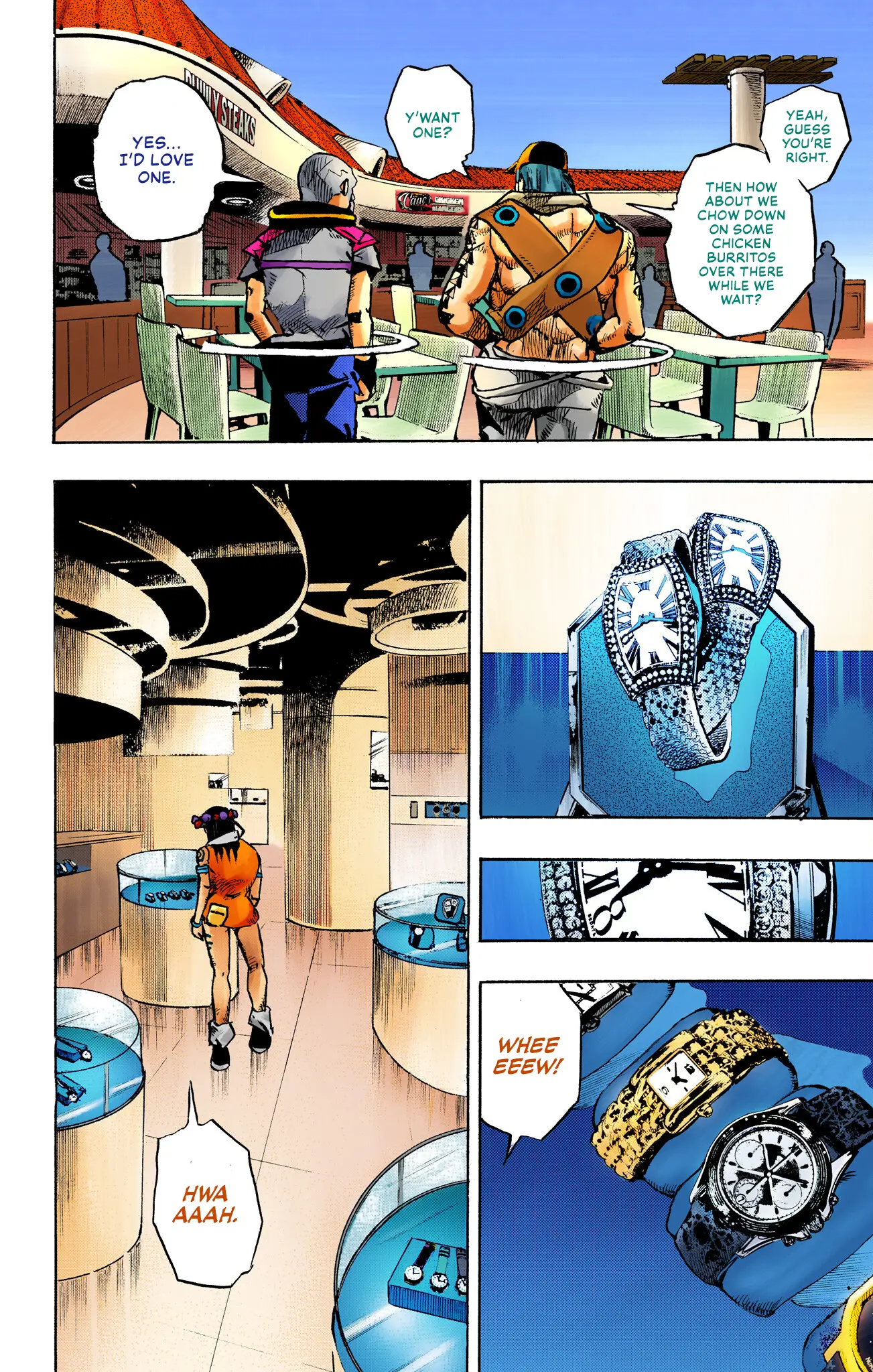 Jojo's Bizarre Adventure Part 9 - The Jojolands (Official Colored) - Vol.2 Chapter 8: Hualalai - Cat Size, Part 3