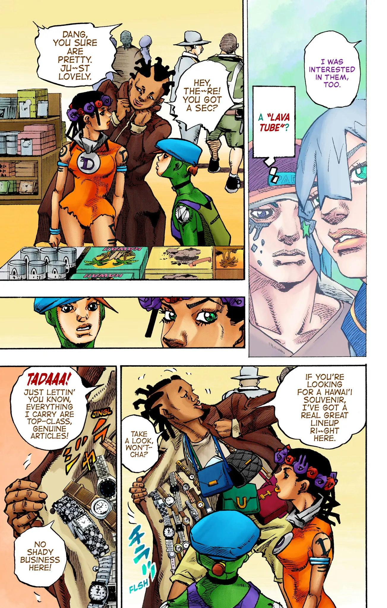 Jojo's Bizarre Adventure Part 9 - The Jojolands (Official Colored) - Vol.3 Chapter 12: Charming Man