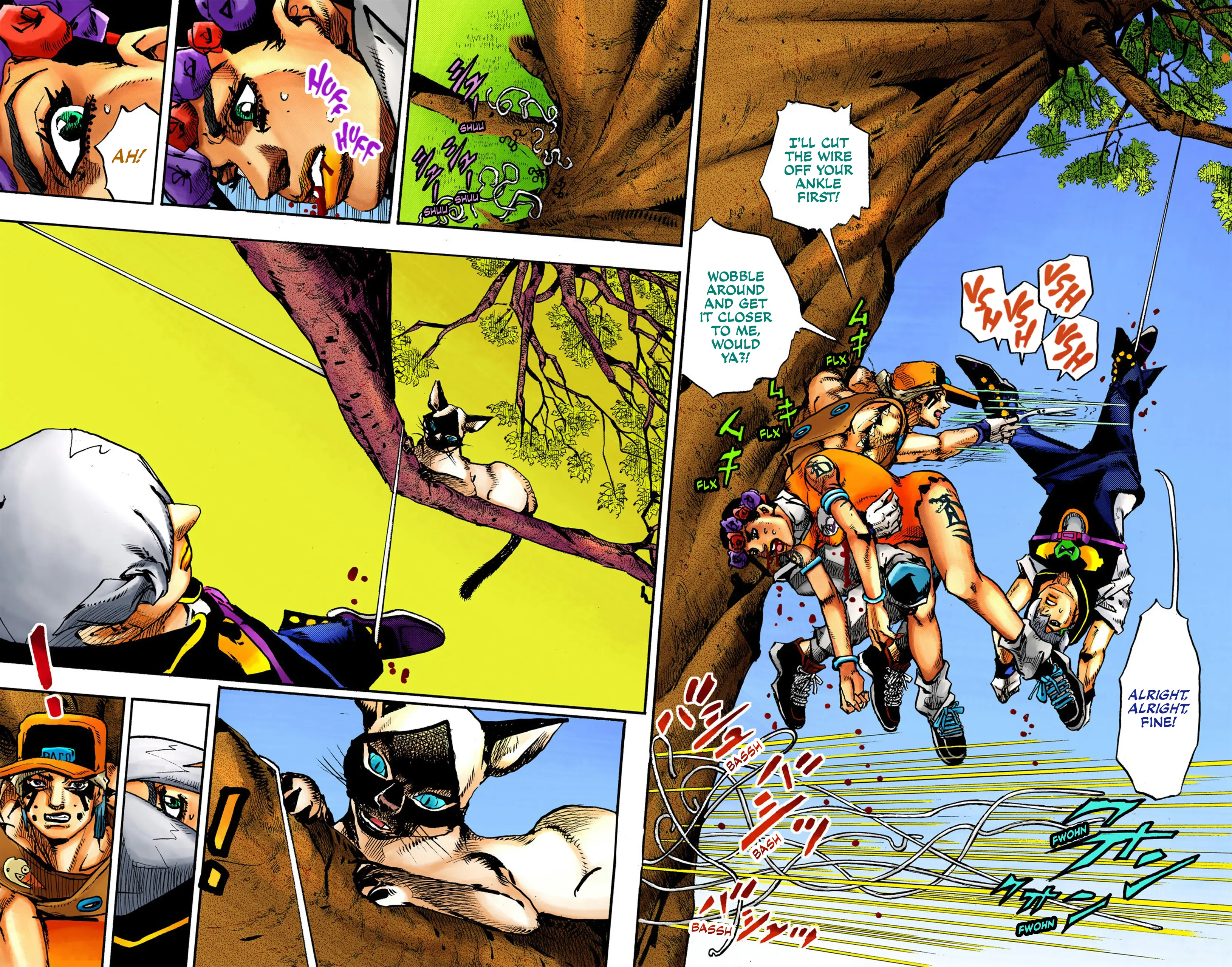 Jojo's Bizarre Adventure Part 9 - The Jojolands (Official Colored) - Vol.2 Chapter 7: Hualalai - Cat Size, Part 2