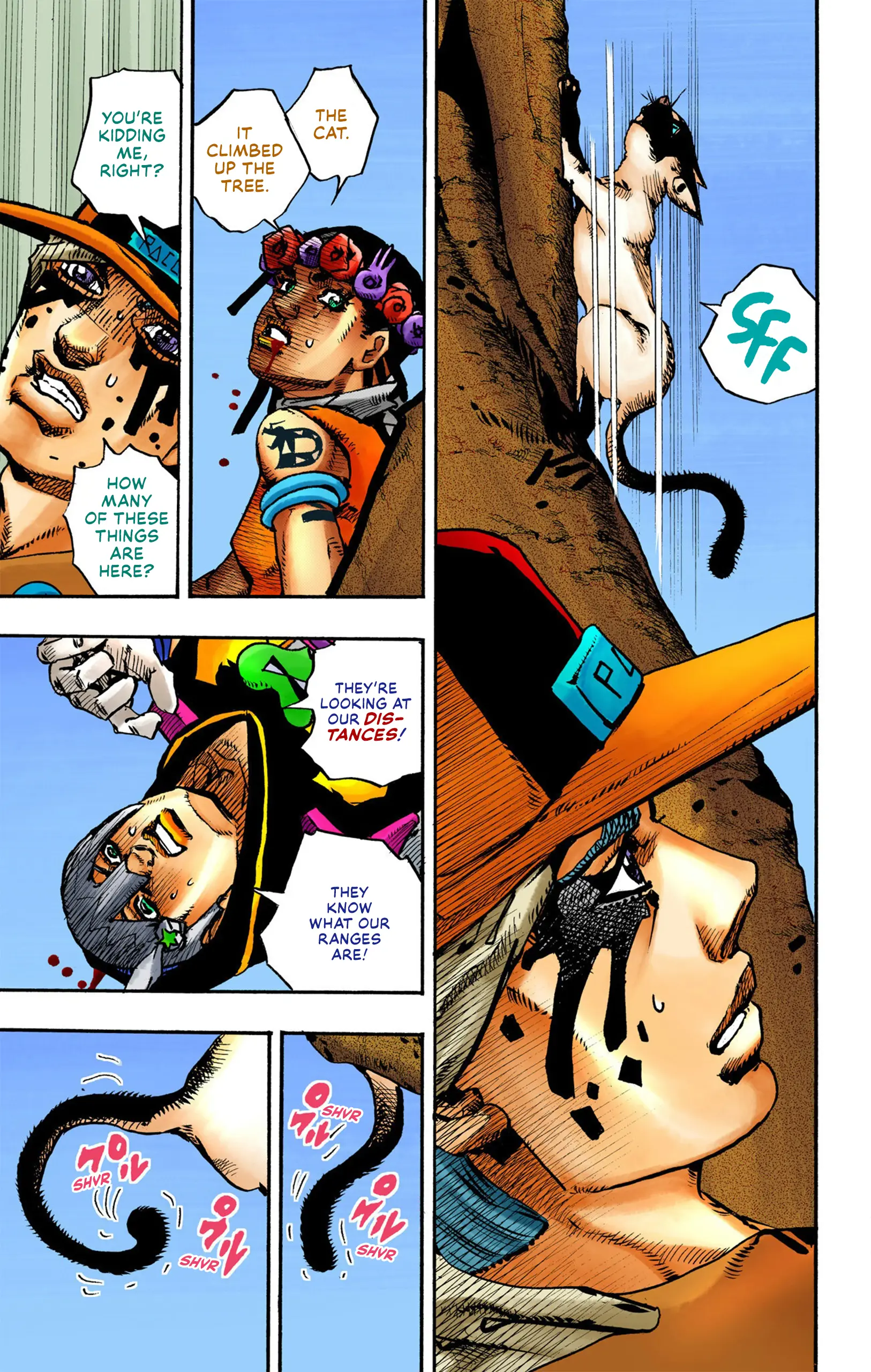 Jojo's Bizarre Adventure Part 9 - The Jojolands (Official Colored) - Vol.2 Chapter 7: Hualalai - Cat Size, Part 2