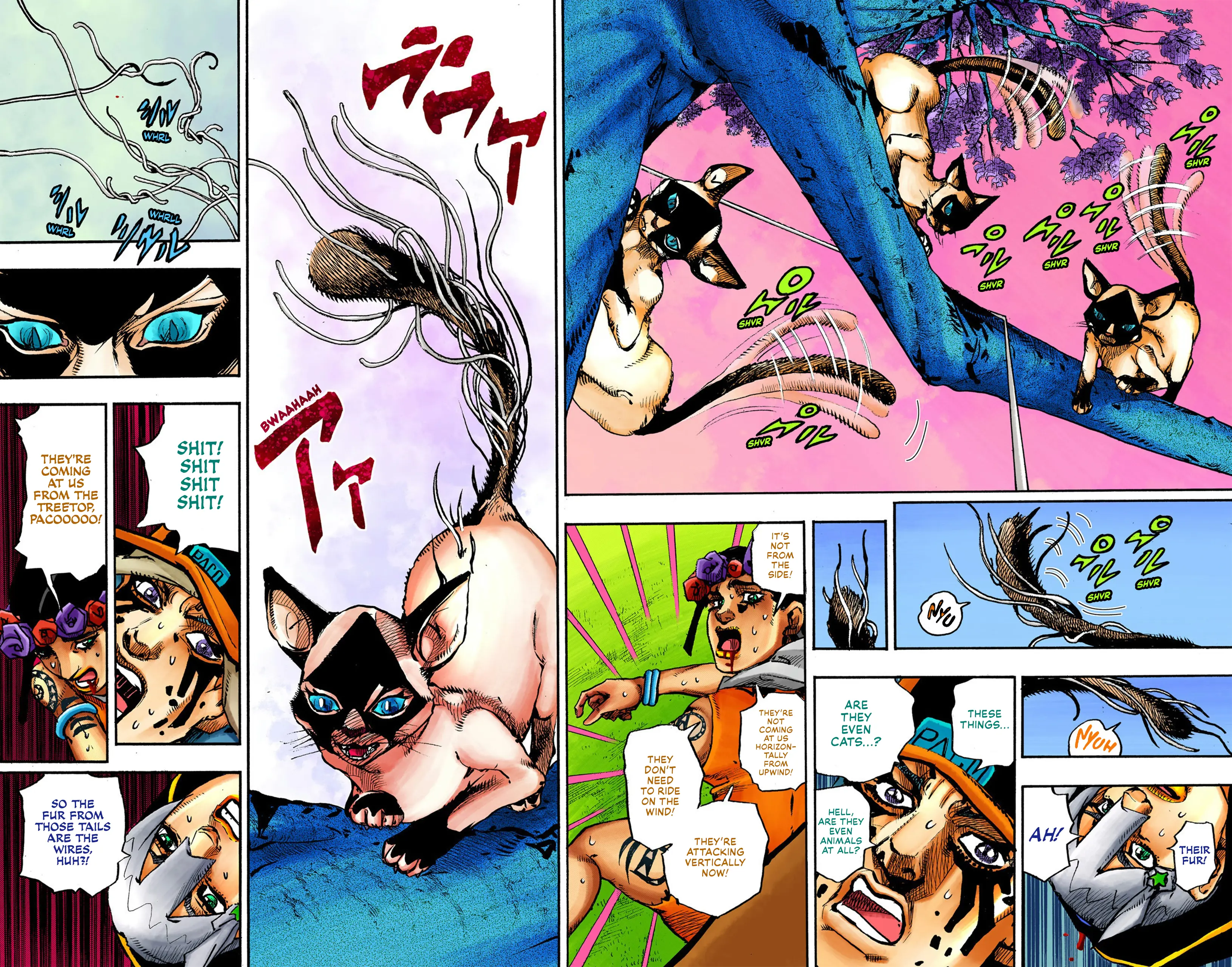 Jojo's Bizarre Adventure Part 9 - The Jojolands (Official Colored) - Vol.2 Chapter 7: Hualalai - Cat Size, Part 2