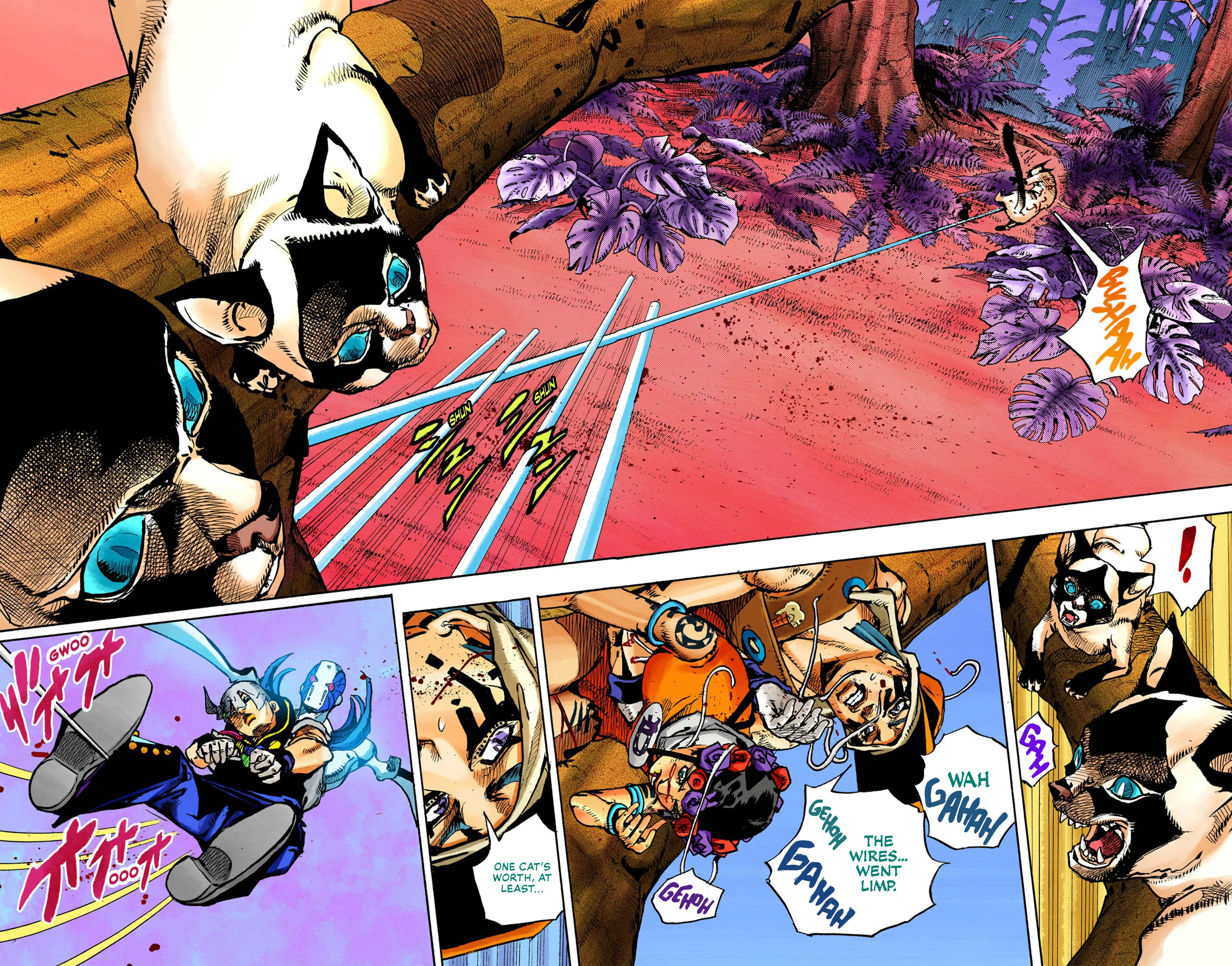 Jojo's Bizarre Adventure Part 9 - The Jojolands (Official Colored) - Vol.2 Chapter 7: Hualalai - Cat Size, Part 2