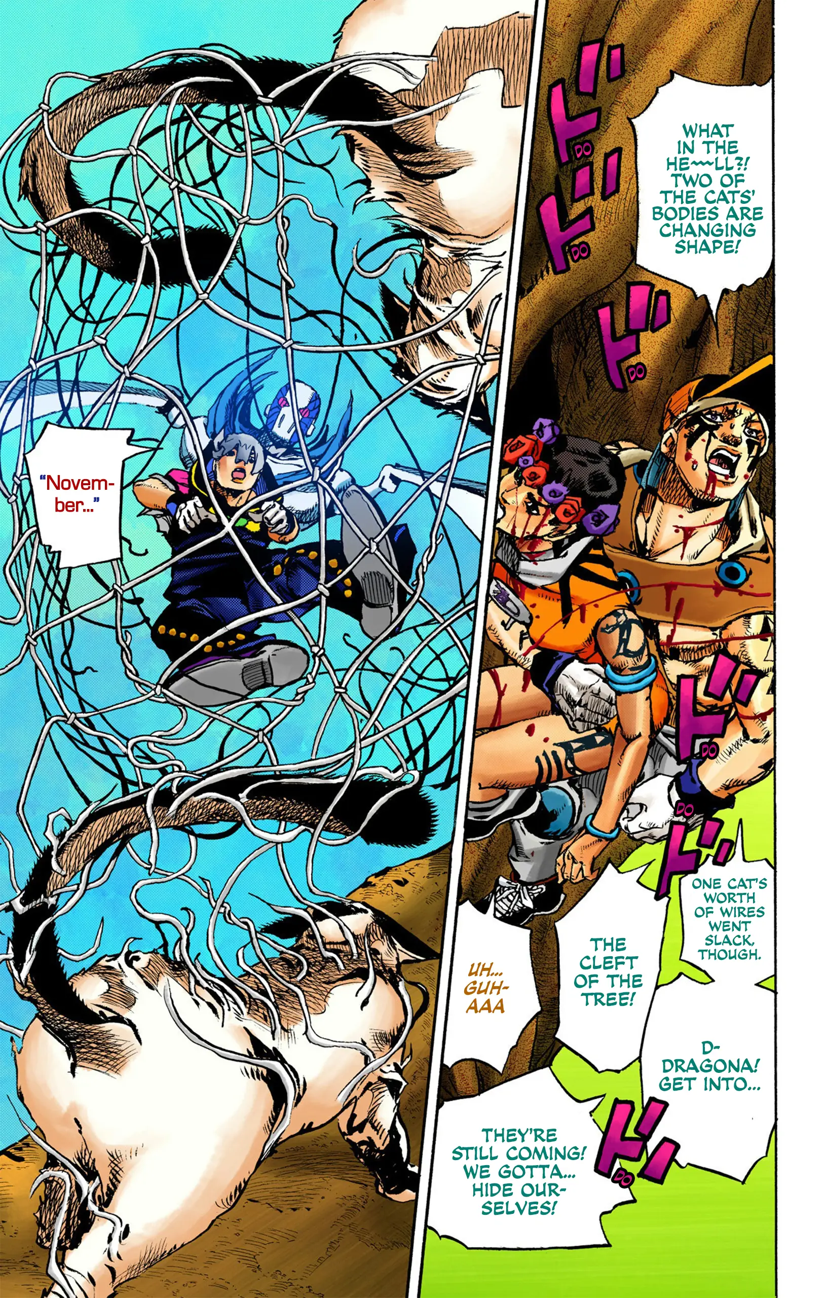 Jojo's Bizarre Adventure Part 9 - The Jojolands (Official Colored) - Vol.2 Chapter 7: Hualalai - Cat Size, Part 2