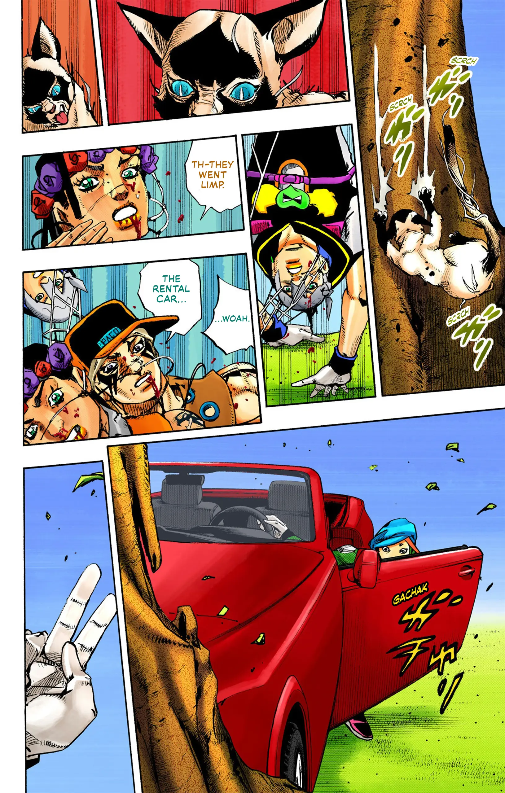 Jojo's Bizarre Adventure Part 9 - The Jojolands (Official Colored) - Vol.2 Chapter 7: Hualalai - Cat Size, Part 2