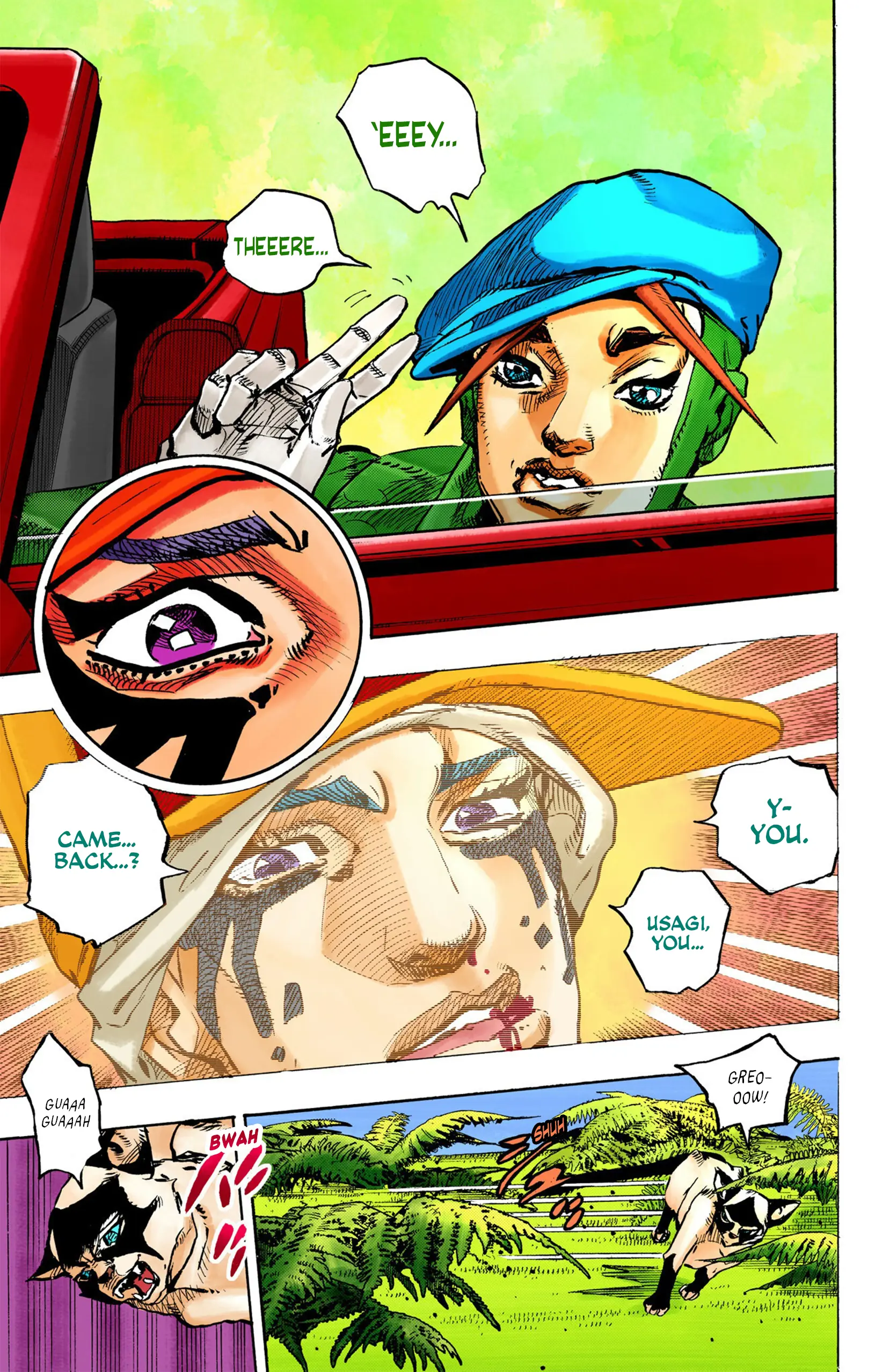 Jojo's Bizarre Adventure Part 9 - The Jojolands (Official Colored) - Vol.2 Chapter 7: Hualalai - Cat Size, Part 2