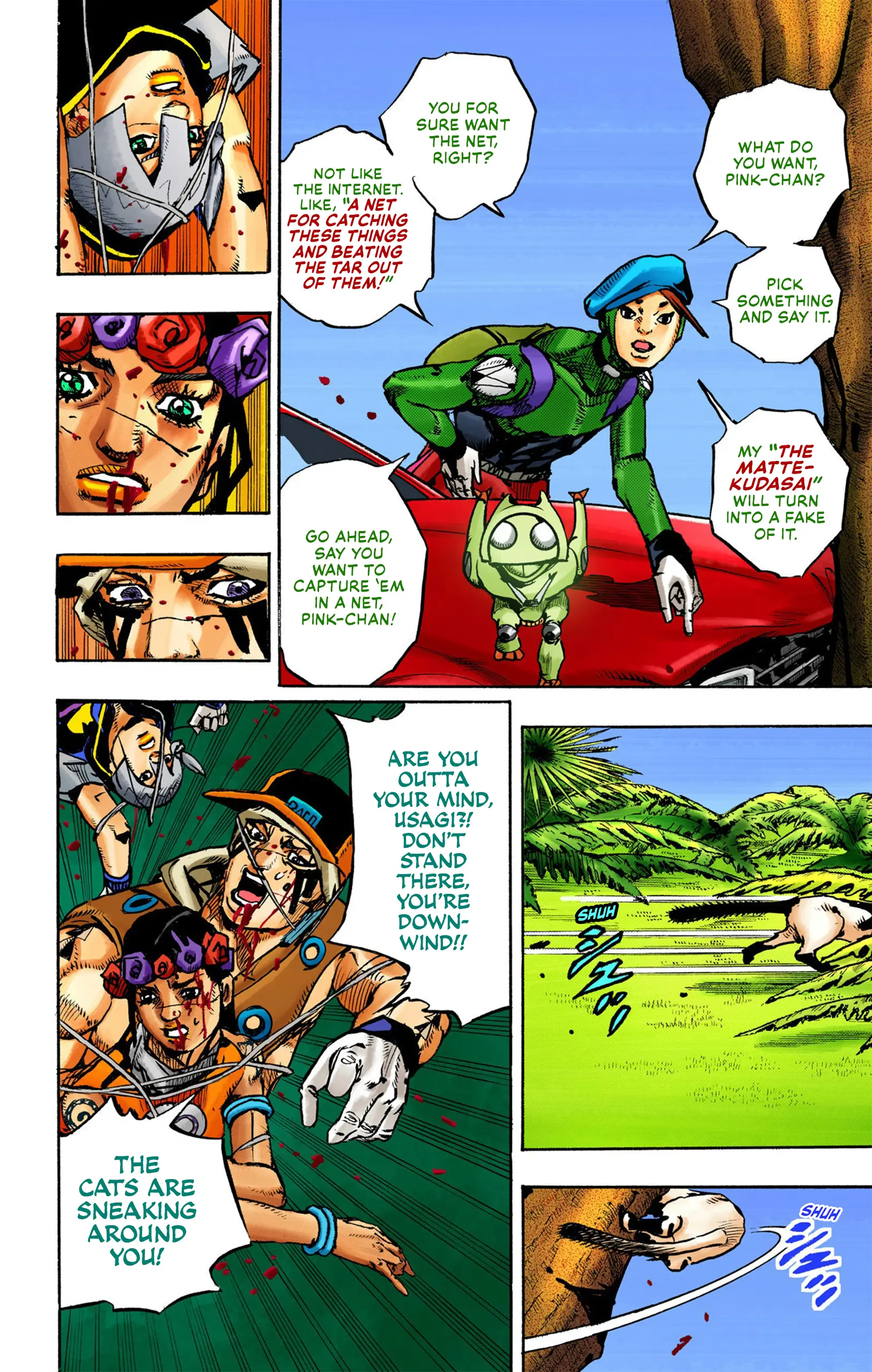 Jojo's Bizarre Adventure Part 9 - The Jojolands (Official Colored) - Vol.2 Chapter 7: Hualalai - Cat Size, Part 2