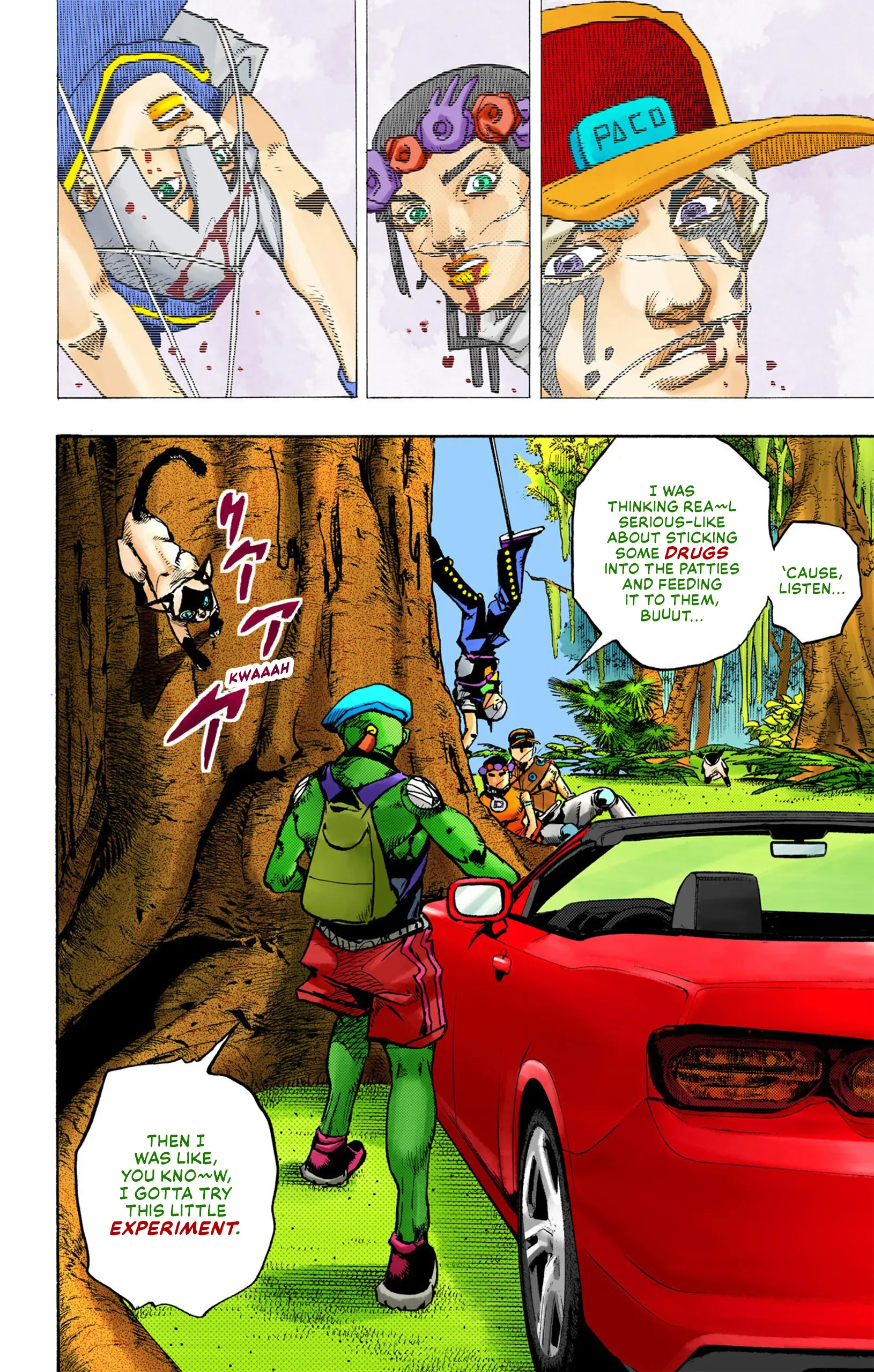 Jojo's Bizarre Adventure Part 9 - The Jojolands (Official Colored) - Vol.2 Chapter 7: Hualalai - Cat Size, Part 2