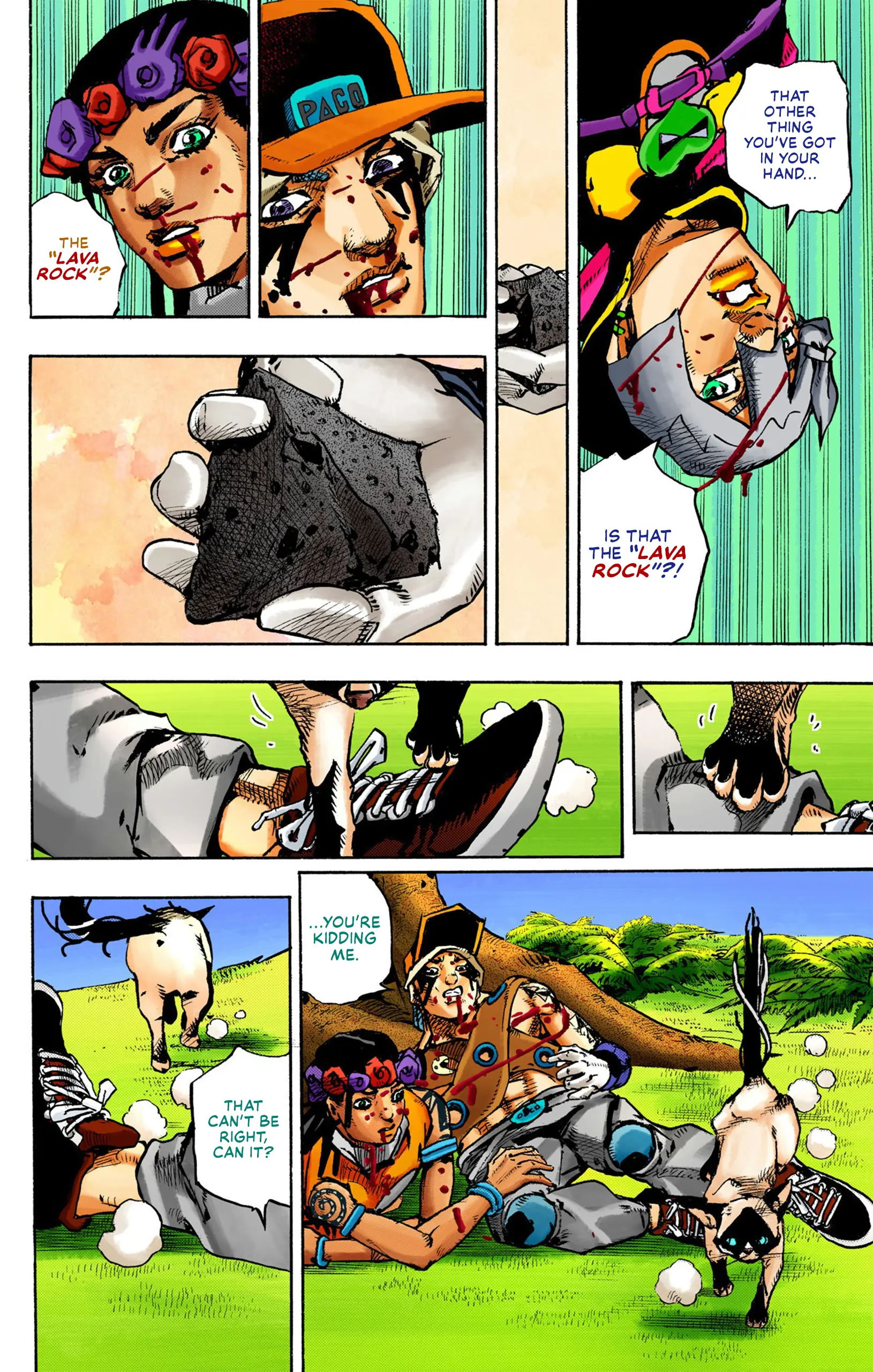 Jojo's Bizarre Adventure Part 9 - The Jojolands (Official Colored) - Vol.2 Chapter 7: Hualalai - Cat Size, Part 2