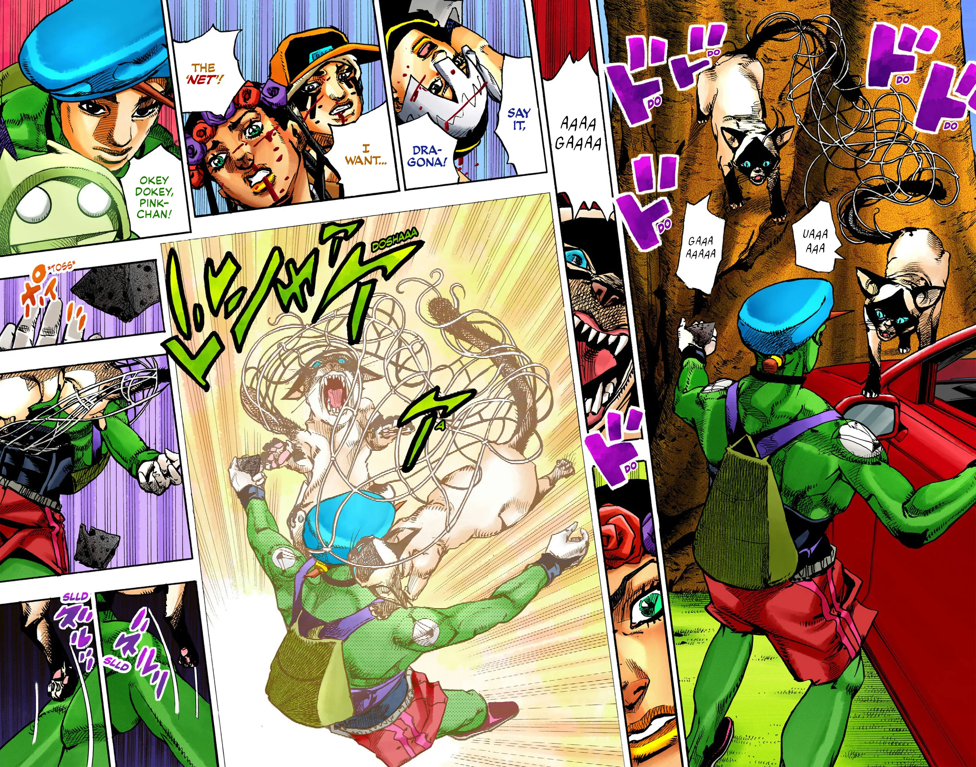 Jojo's Bizarre Adventure Part 9 - The Jojolands (Official Colored) - Vol.2 Chapter 7: Hualalai - Cat Size, Part 2