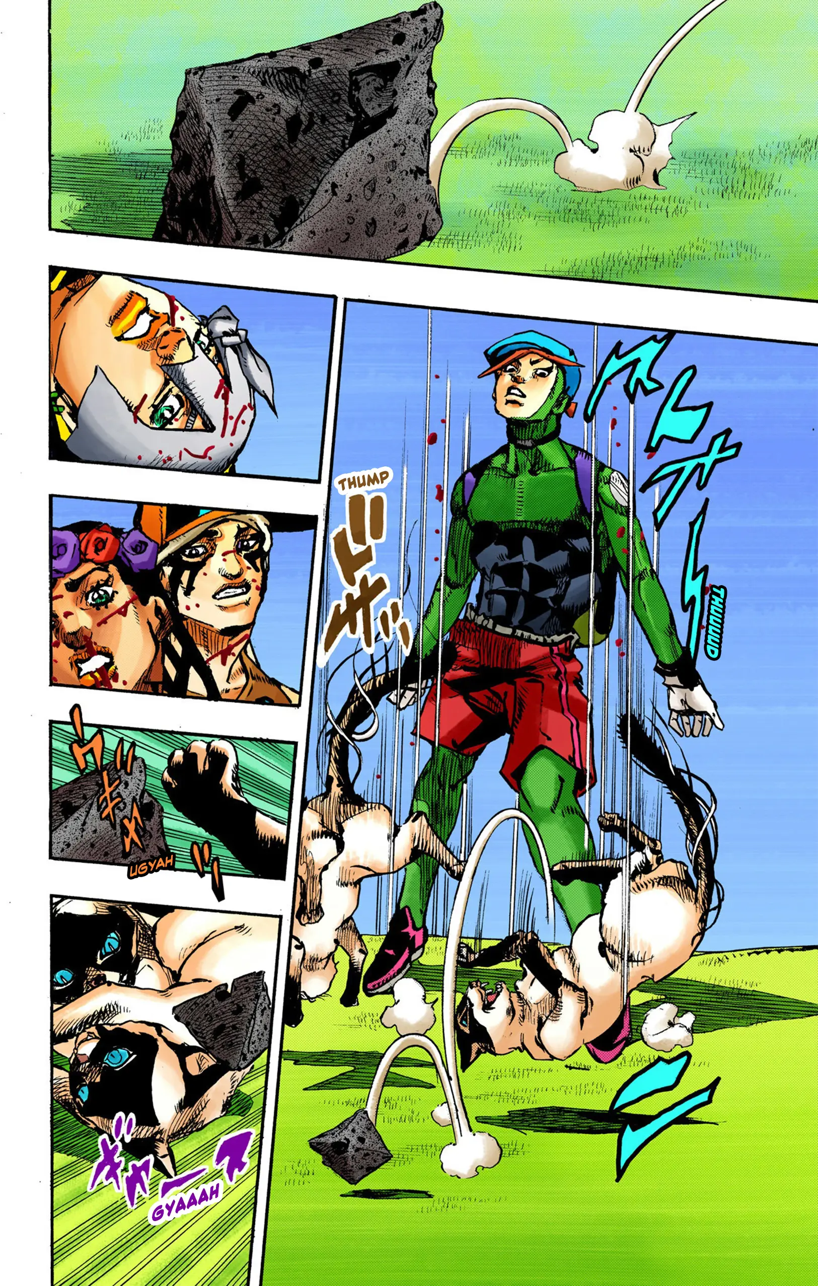 Jojo's Bizarre Adventure Part 9 - The Jojolands (Official Colored) - Vol.2 Chapter 7: Hualalai - Cat Size, Part 2