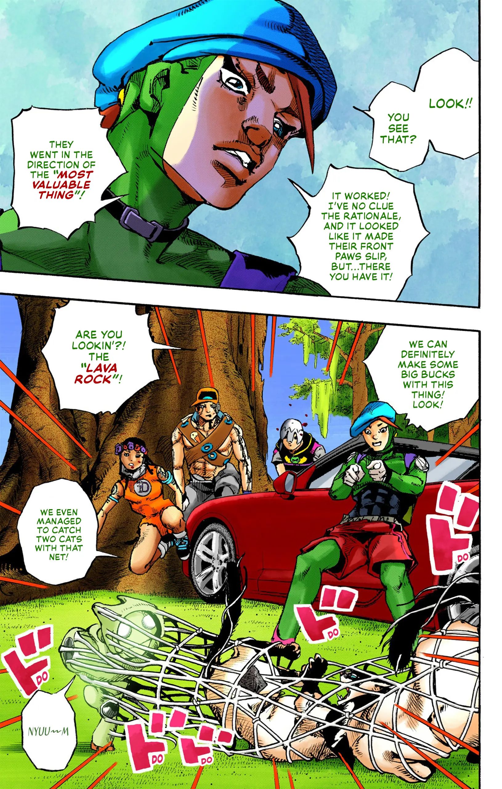 Jojo's Bizarre Adventure Part 9 - The Jojolands (Official Colored) - Vol.2 Chapter 7: Hualalai - Cat Size, Part 2