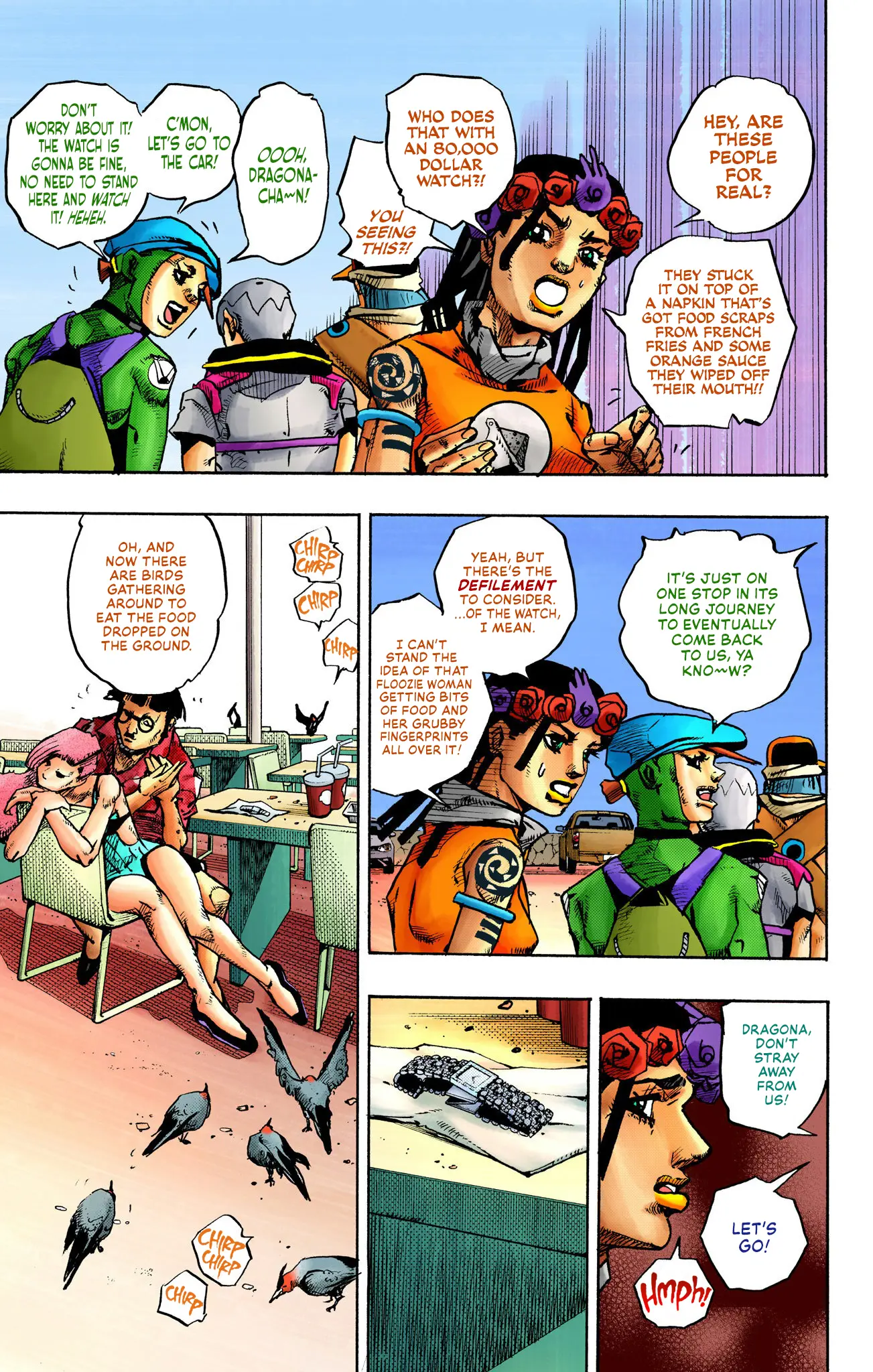 Jojo's Bizarre Adventure Part 9 - The Jojolands (Official Colored) - Vol.3 Chapter 10: Kailua-Kona - Flight Waiting Time Part 2