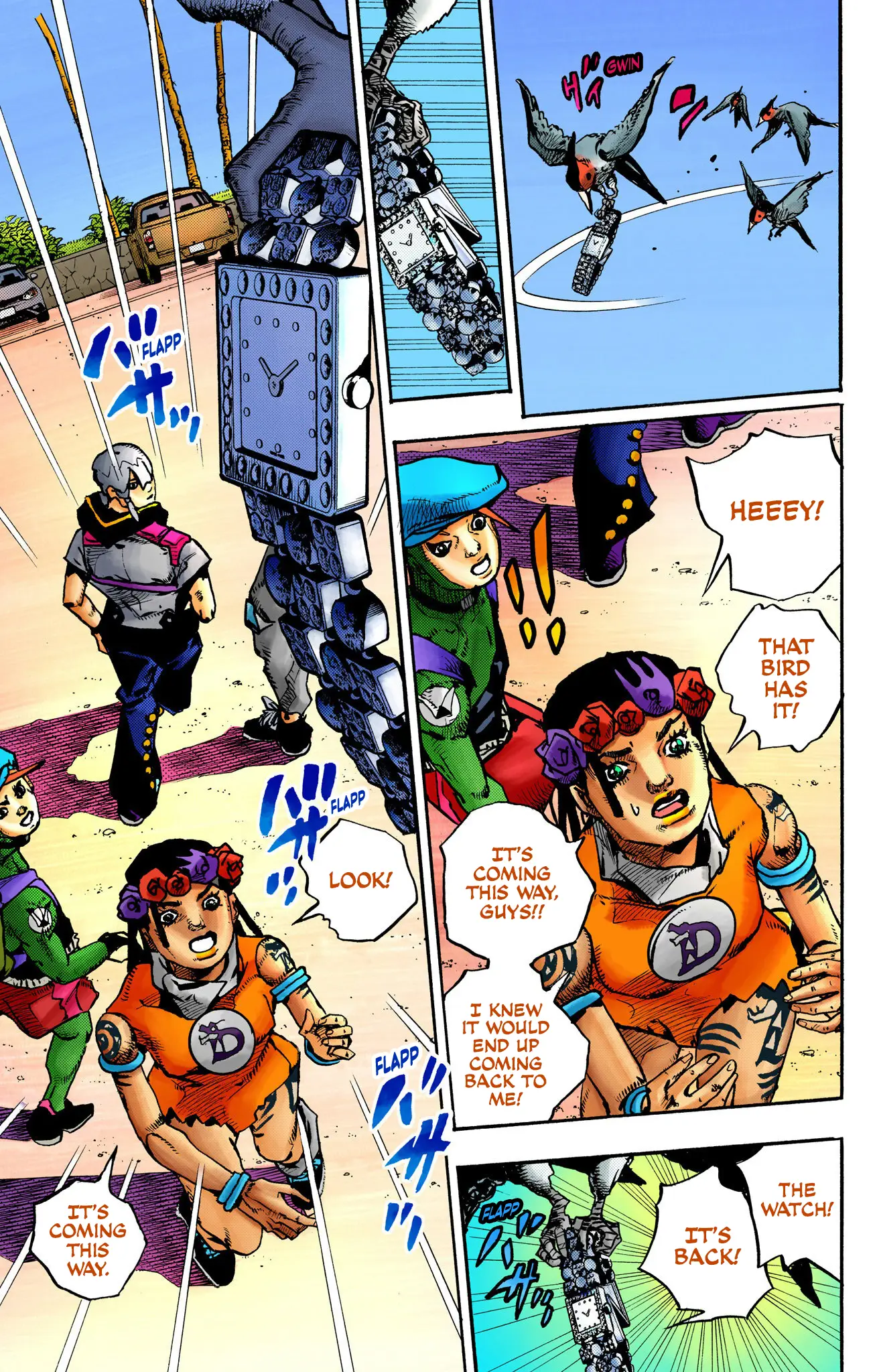 Jojo's Bizarre Adventure Part 9 - The Jojolands (Official Colored) - Vol.3 Chapter 10: Kailua-Kona - Flight Waiting Time Part 2