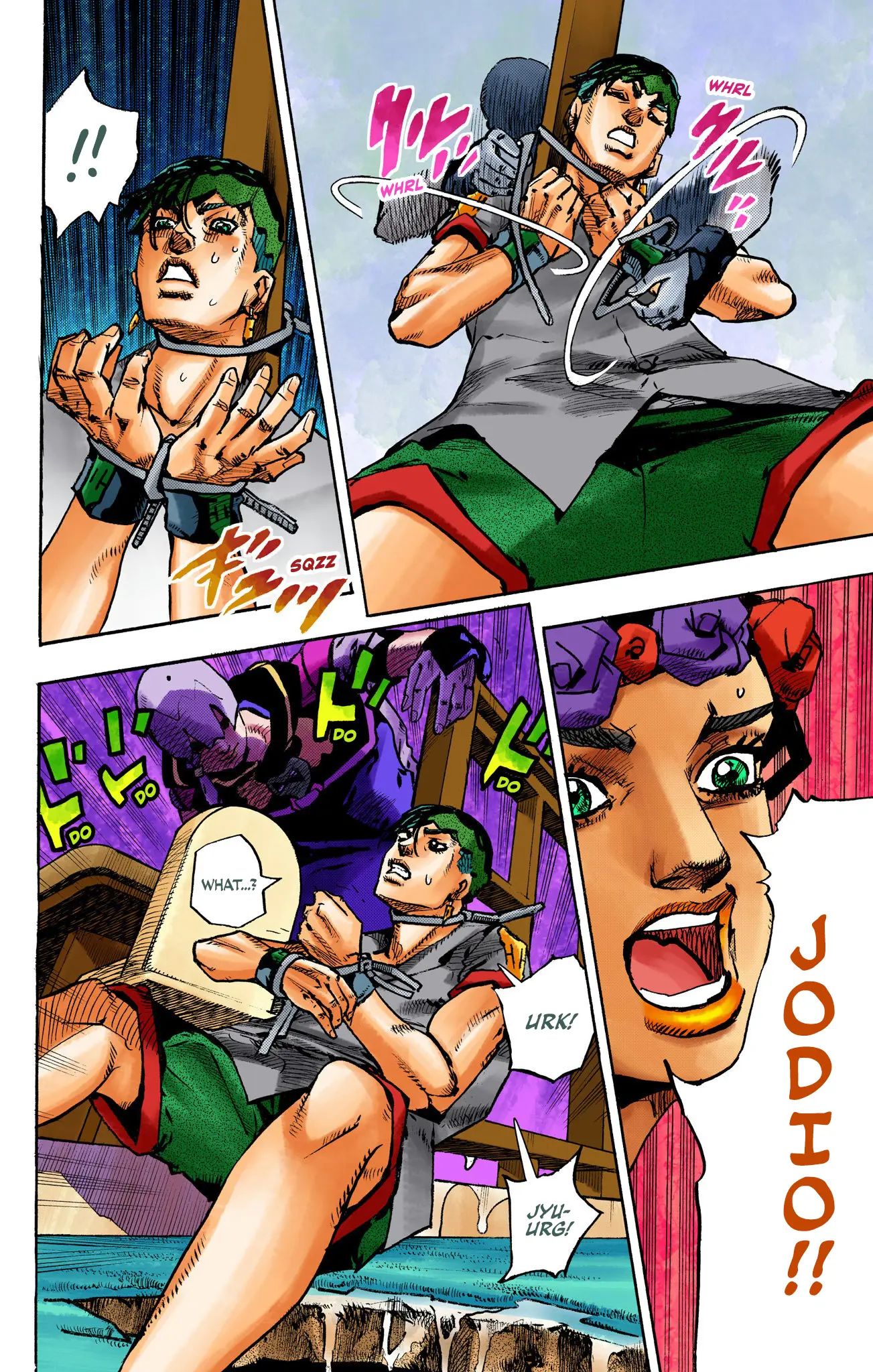 Jojo's Bizarre Adventure Part 9 - The Jojolands (Official Colored) - Vol.2 Chapter 5: Climb Higher