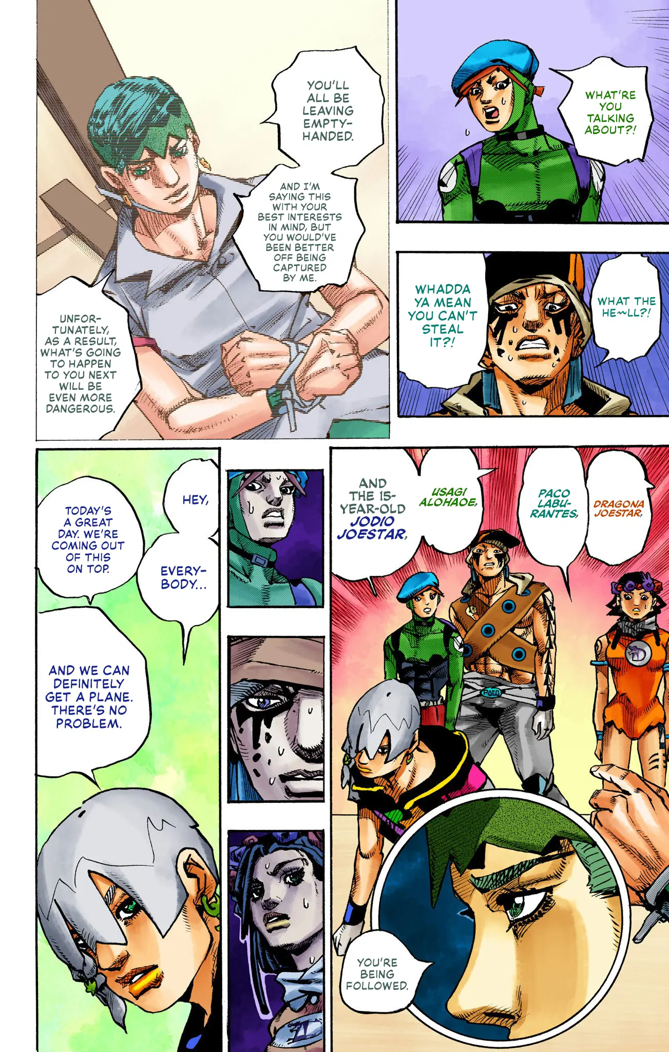 Jojo's Bizarre Adventure Part 9 - The Jojolands (Official Colored) - Vol.2 Chapter 5: Climb Higher