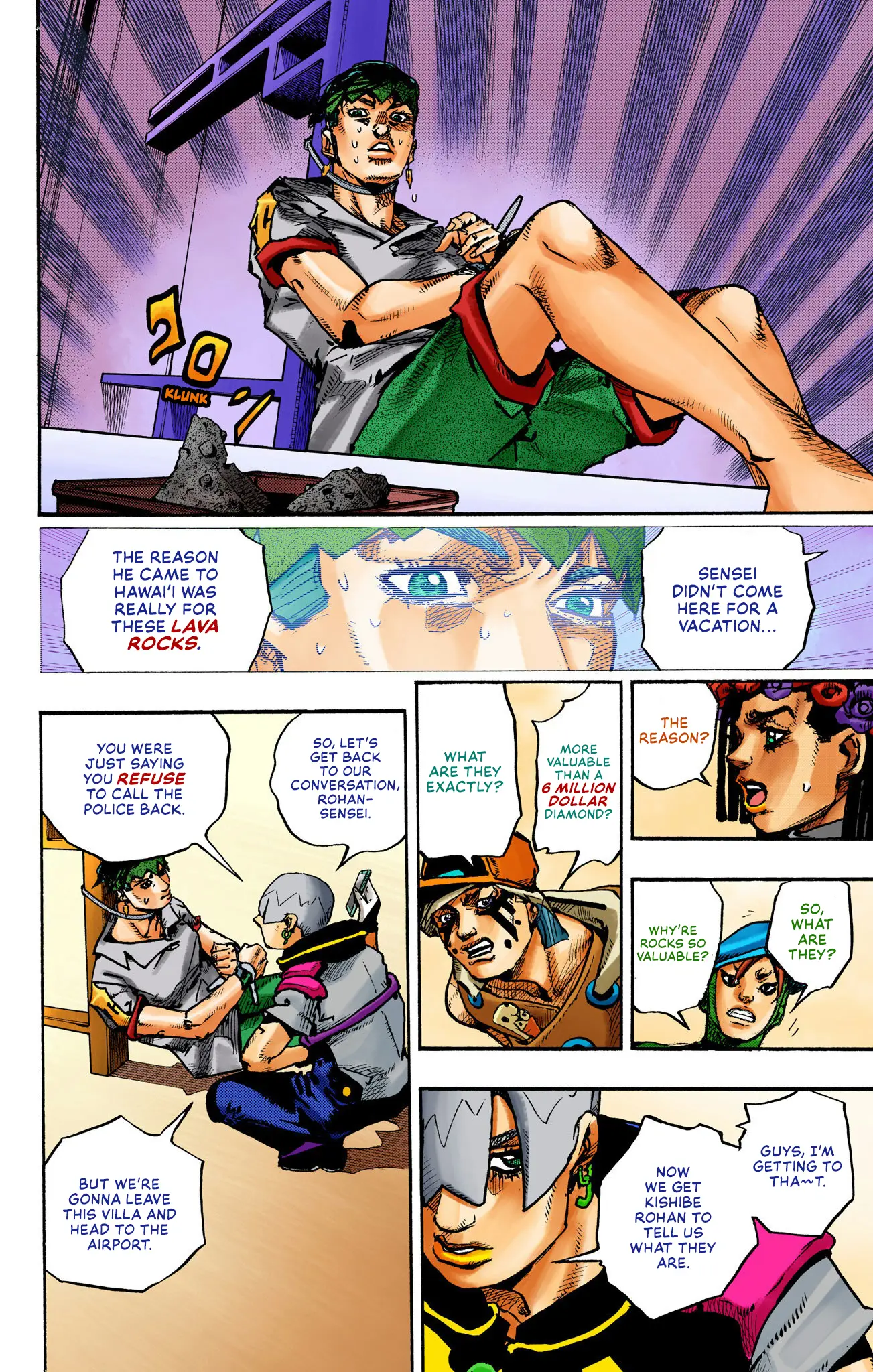 Jojo's Bizarre Adventure Part 9 - The Jojolands (Official Colored) - Vol.2 Chapter 5: Climb Higher