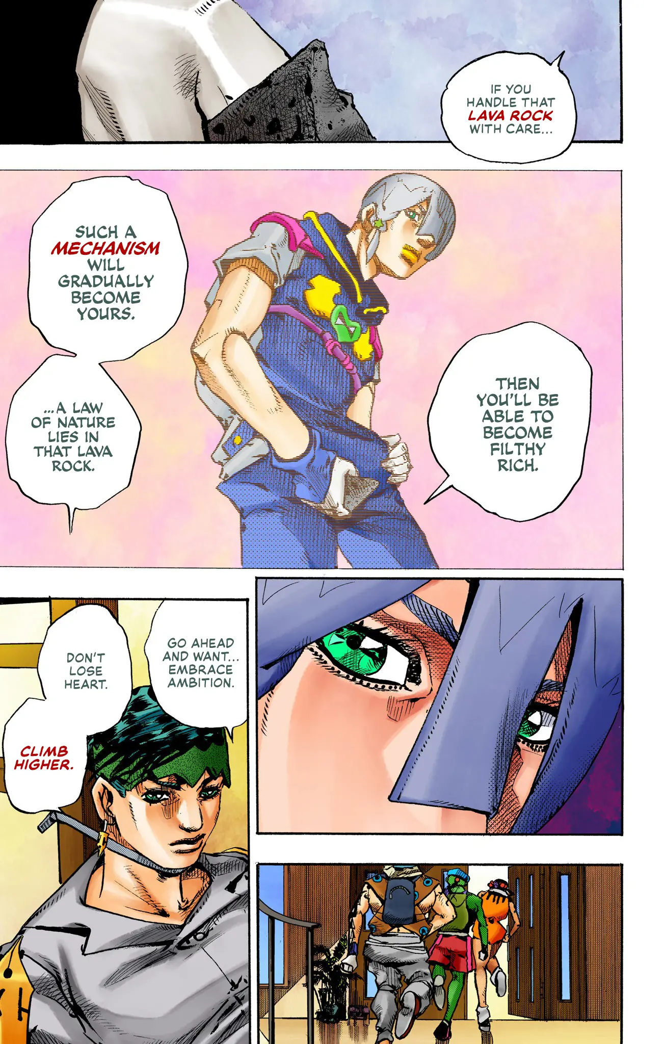 Jojo's Bizarre Adventure Part 9 - The Jojolands (Official Colored) - Vol.2 Chapter 5: Climb Higher