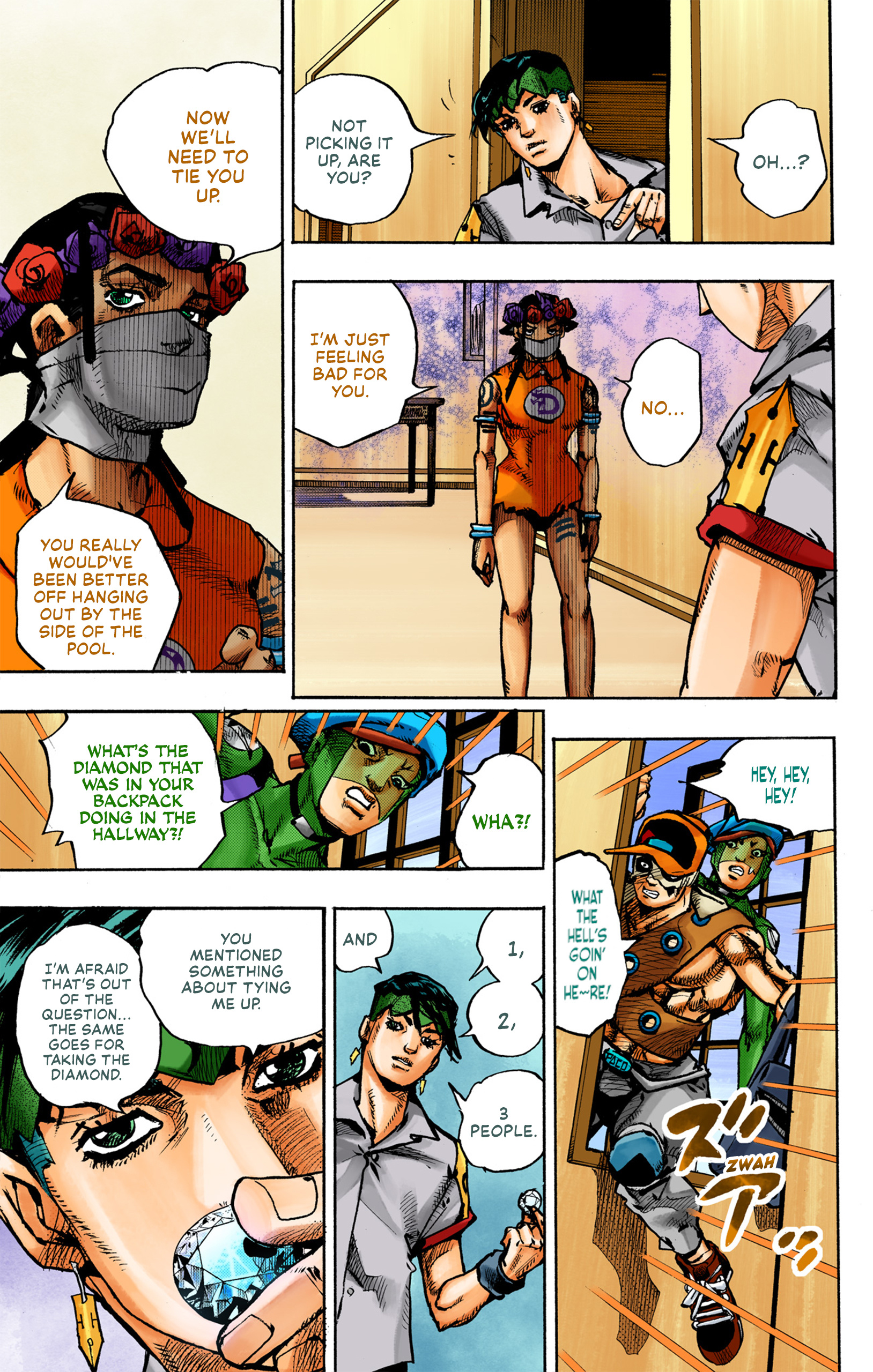 Jojo's Bizarre Adventure Part 9 - The Jojolands (Official Colored) - Vol.1 Chapter 4: The Villa On Hawaii Island, Part 2