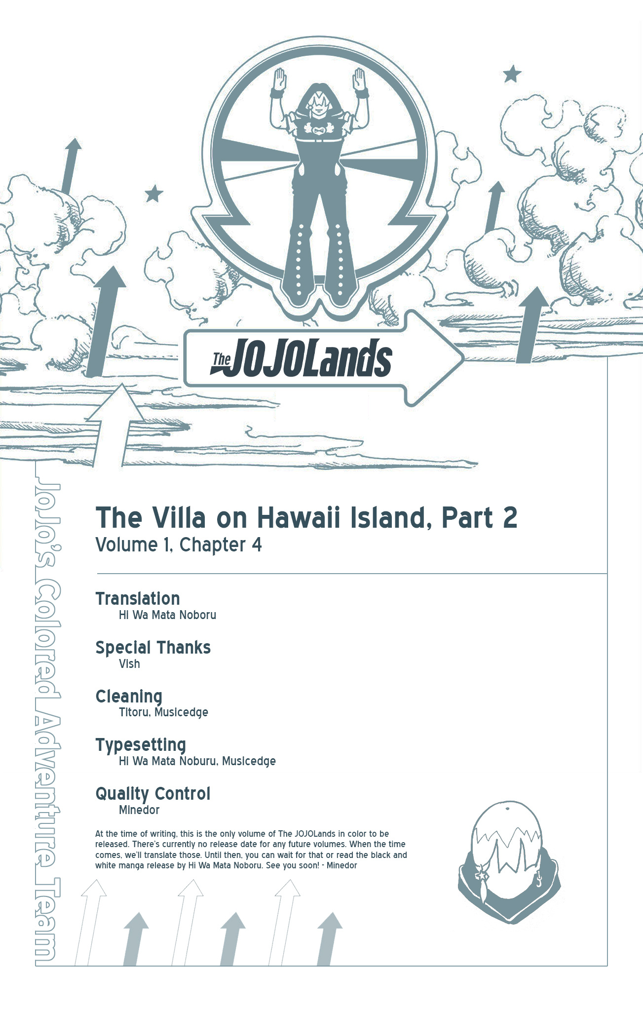 Jojo's Bizarre Adventure Part 9 - The Jojolands (Official Colored) - Vol.1 Chapter 4: The Villa On Hawaii Island, Part 2