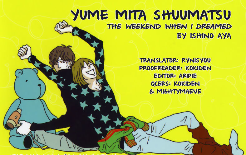 Yume Mita Shuumatsu - Vol.1 Chapter 2 : The Weekend When I Dreamed