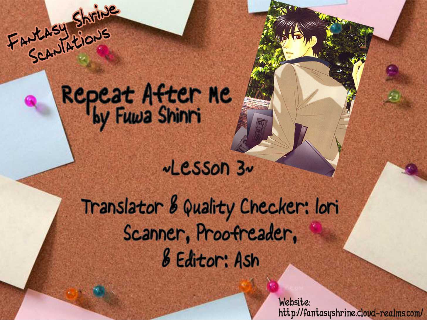 Repeat After Me? - Vol.1 Chapter 3 : Lesson 3