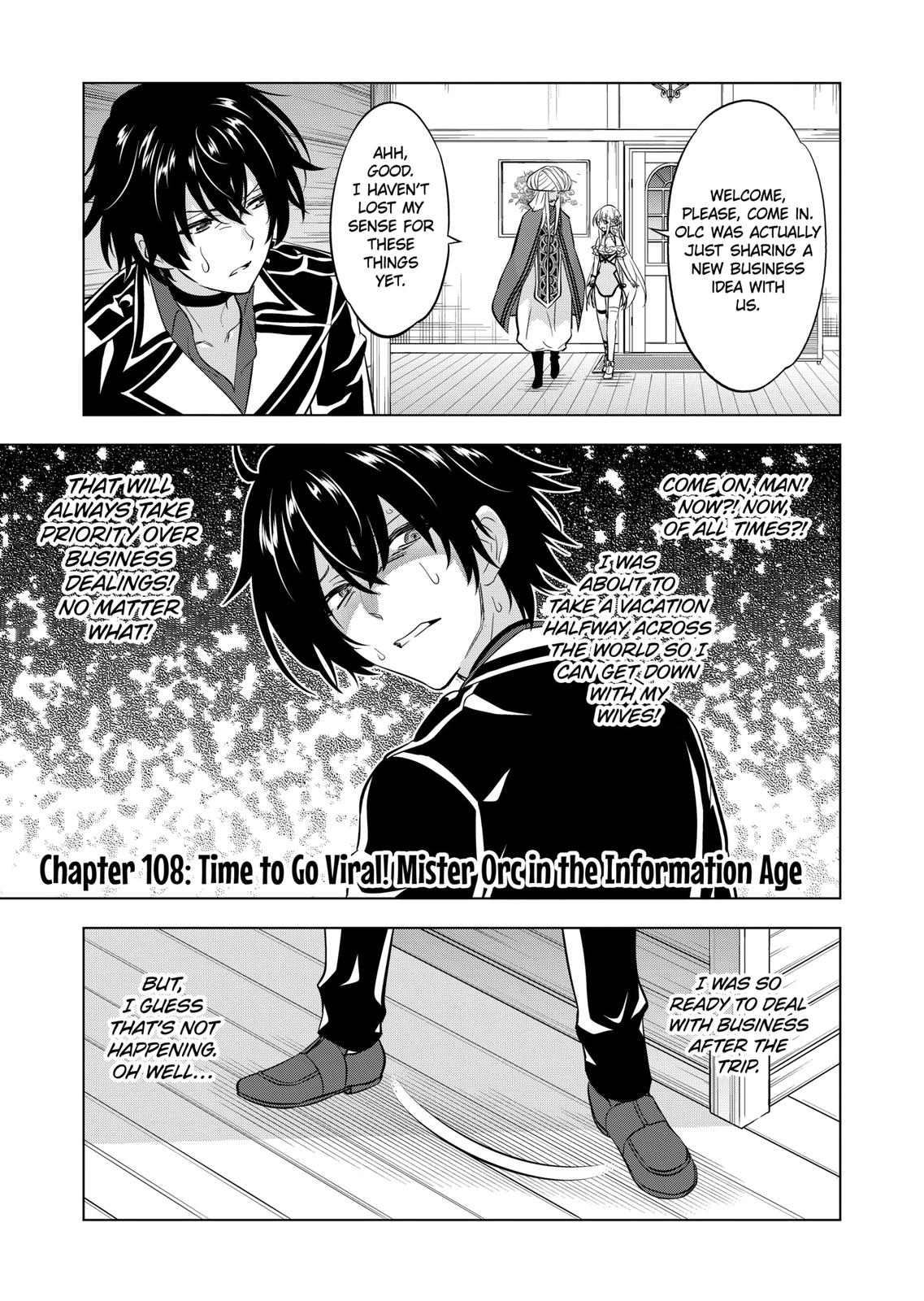 Shijou Saikyou Orc-San No Tanoshii Tanetsuke Harem Zukuri - Chapter 108