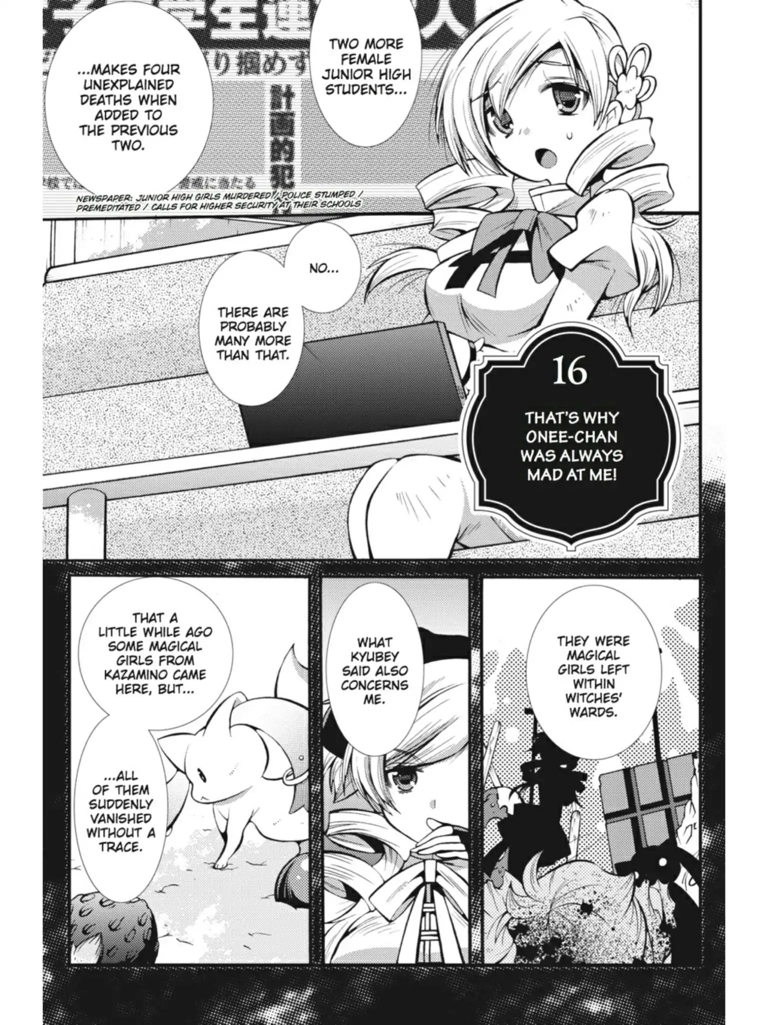 Puella Magi Oriko Magica: Sadness Prayer - Vol.3  Chapter 16: That's Why Onee-Chan Was Always Mad At Me!