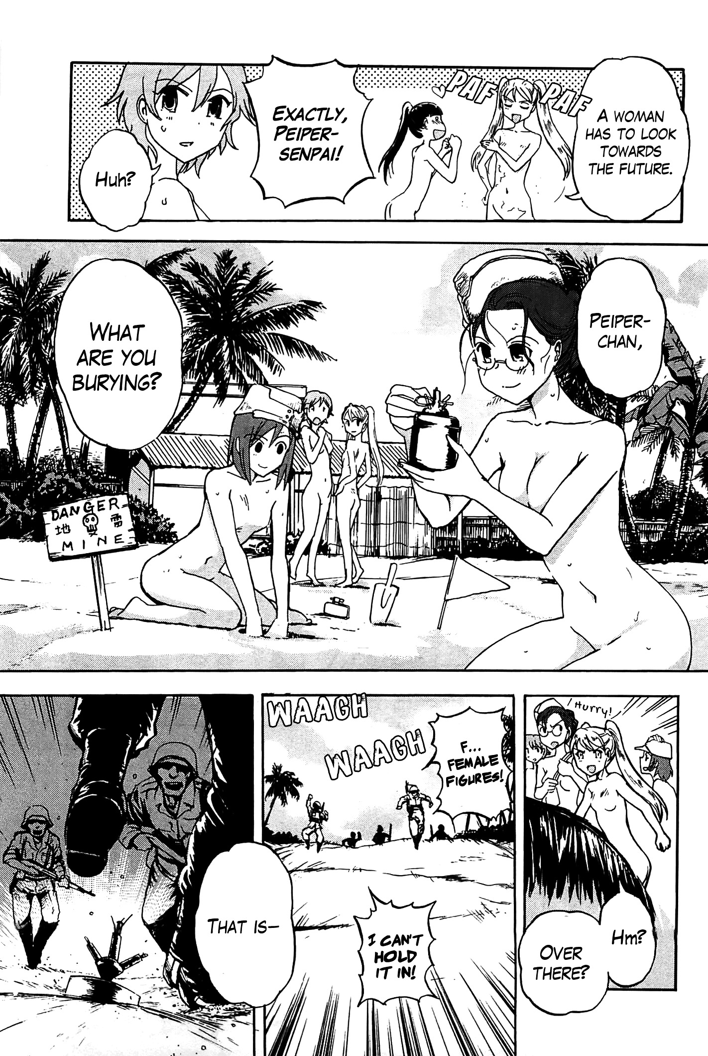 Sailor Fuku To Juusensha - Vol.4 Chapter 16 : Take A Bath! The Road To Women S Bath Is A Road To Valhalla?