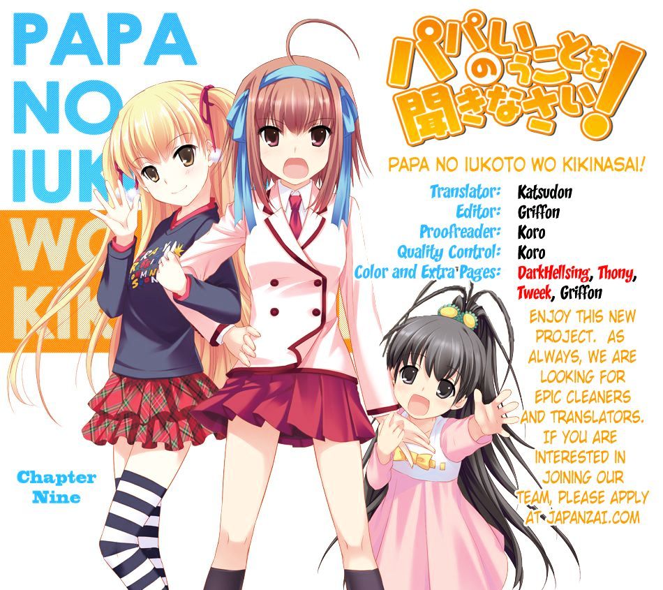 Papa No Iu Koto O Kikinasai! - Chapter 9 : Papa, Moving