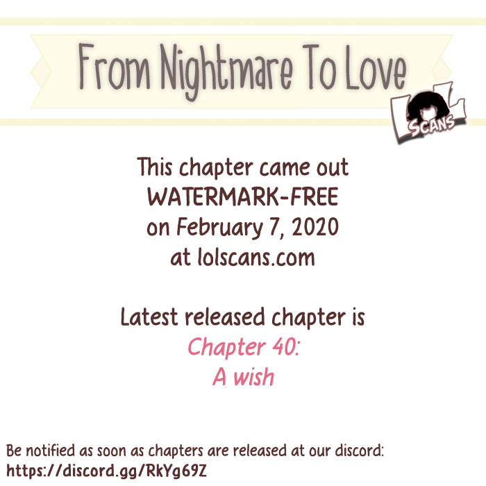 From Nightmare To Love - Chapter 37: A New Beginning