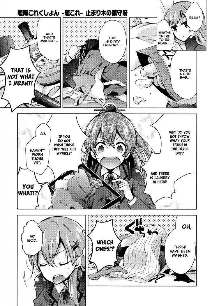 Kantai Collection - Kankore - Tomarigi No Chinjufu - Chapter 3 : A Fight Between Sisters