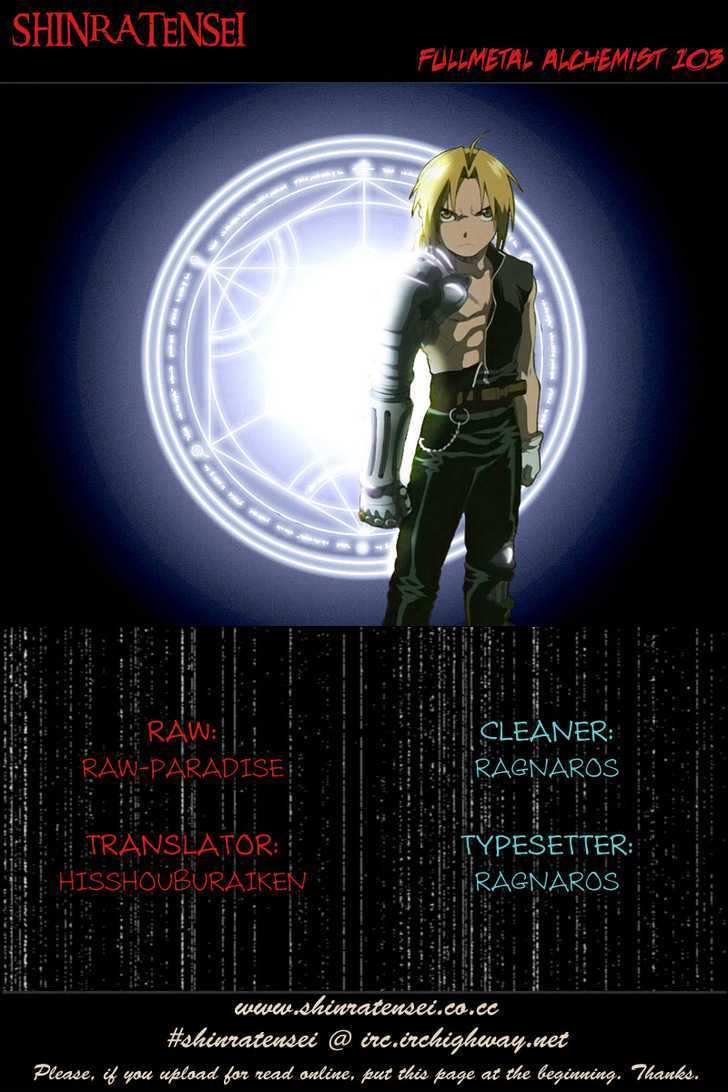 Fullmetal Alchemist - Vol.25 Chapter 103 : For Whom Do You