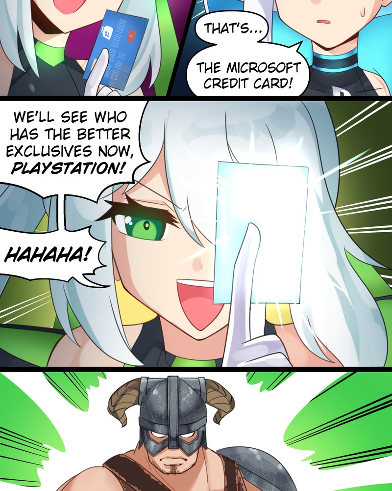 Meme Girls - Chapter 69: Xbox-Chan Uses Microsoft's Credit Card