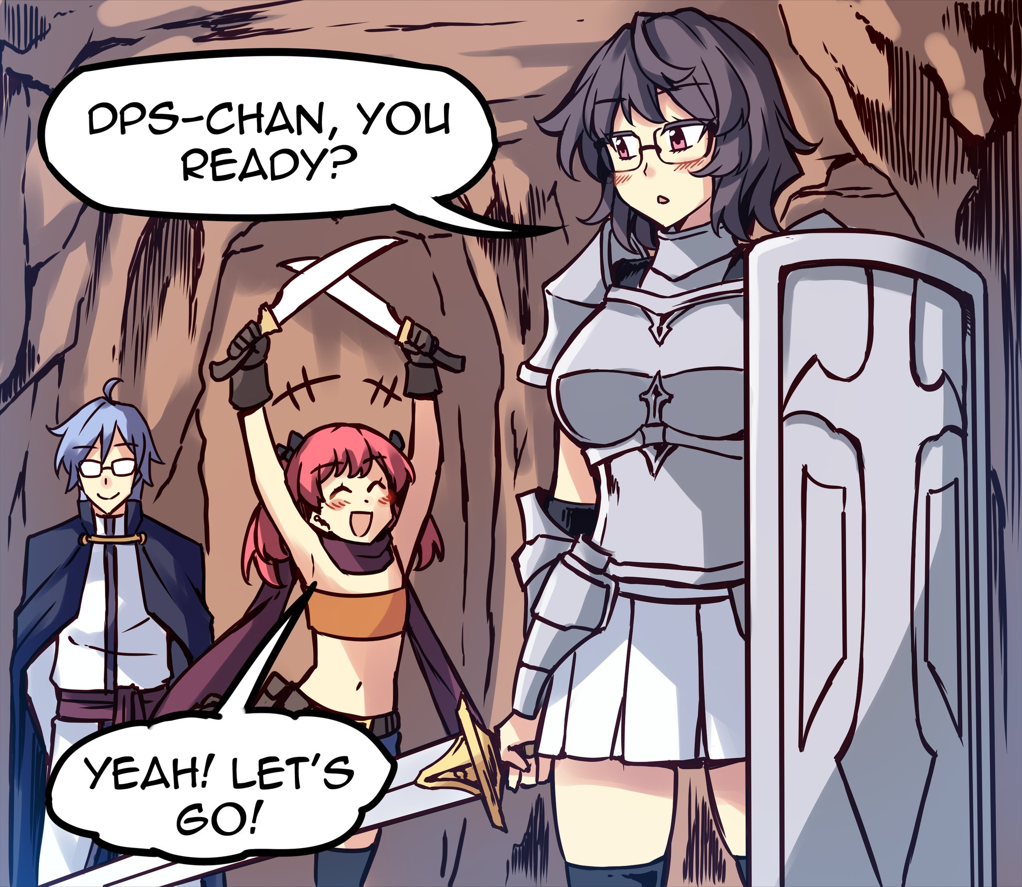 Meme Girls - Chapter 43.3: Mmo Tank (Art By Peach)