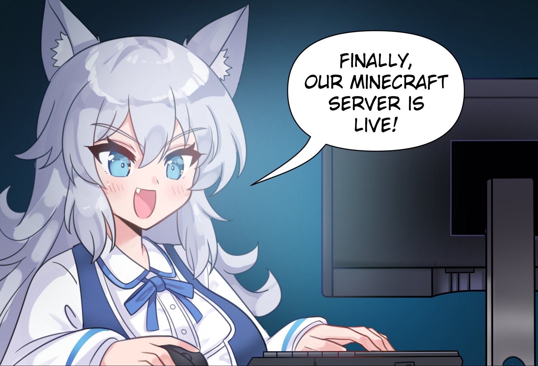 Meme Girls - Chapter 63.5: Wolf Girl Lumi Tries Minecraft!