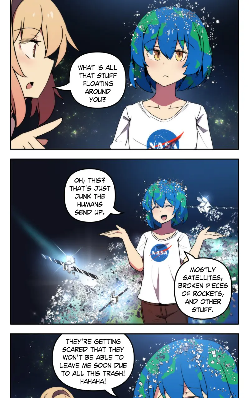 Meme Girls - Vol.2 Chapter 262: Earth-Chan's Dandruff Problem