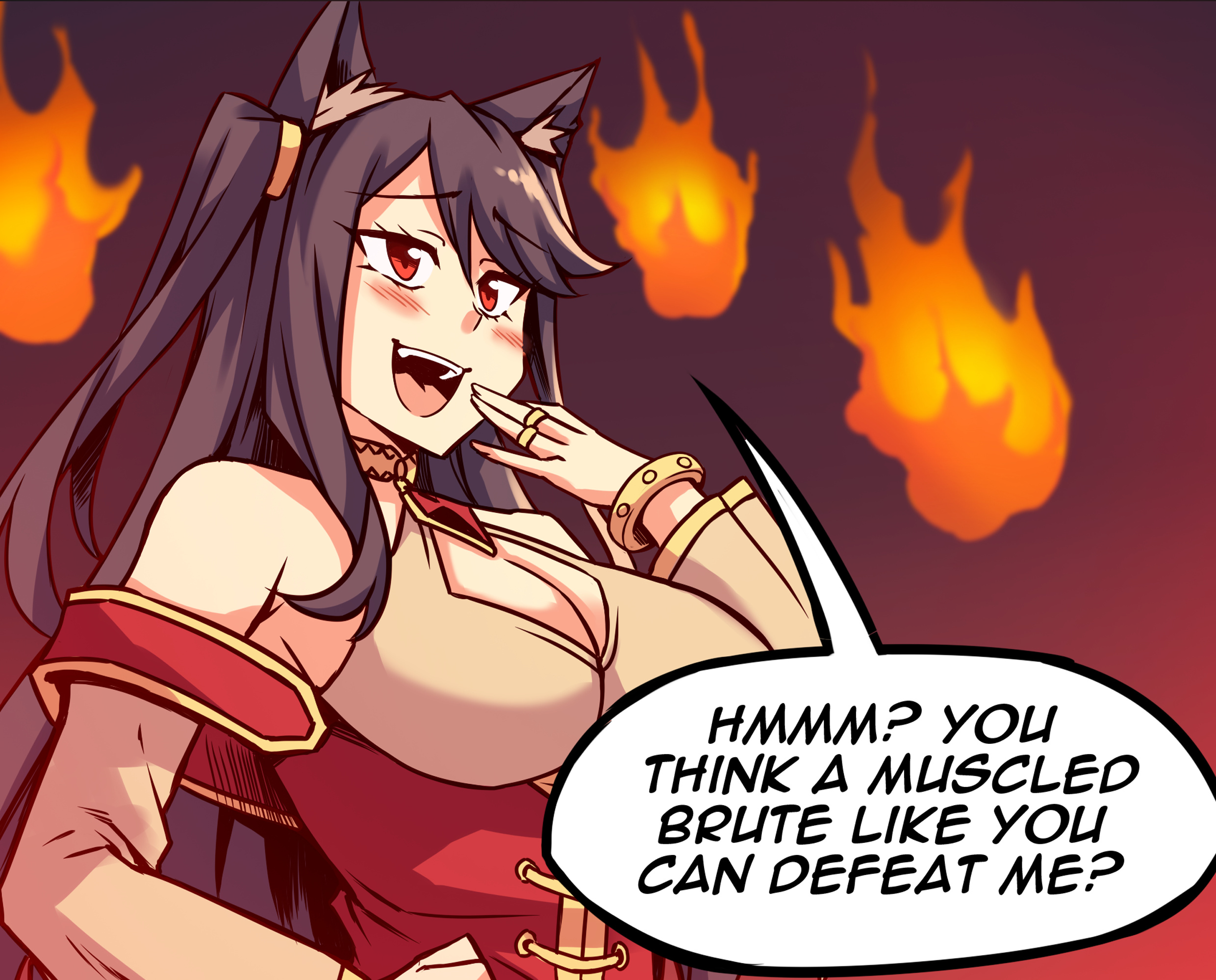 Meme Girls - Chapter 57.2: Chad Elf Destroys Smug Cat Girl With Superior Brain!