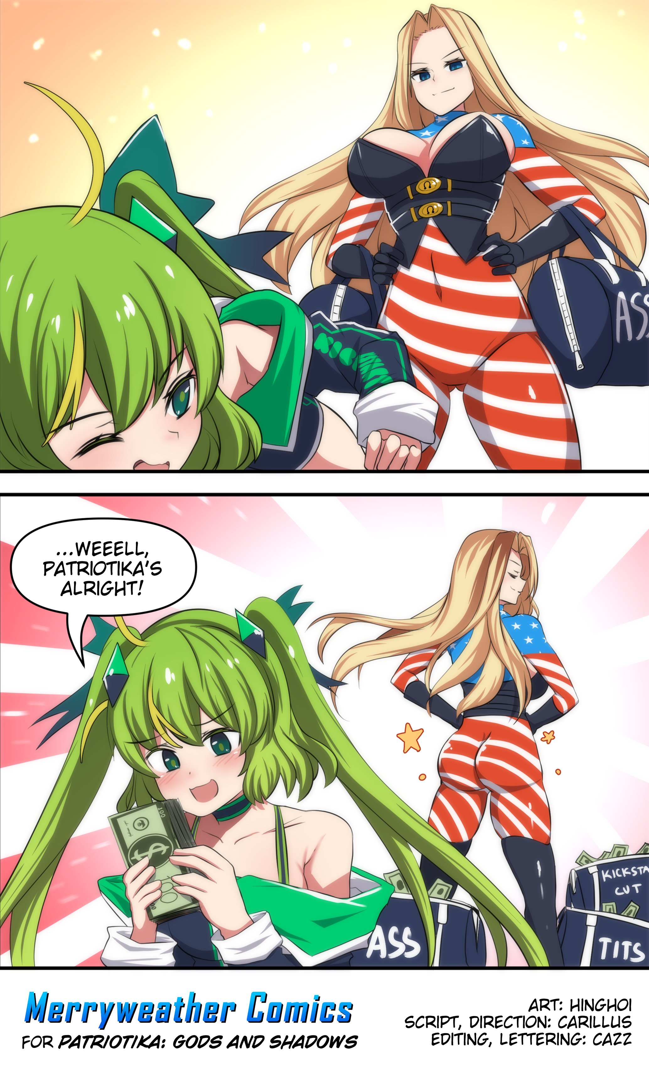 Meme Girls - Chapter 121.5: Kickstarter-Chan Vs. Patriotika!