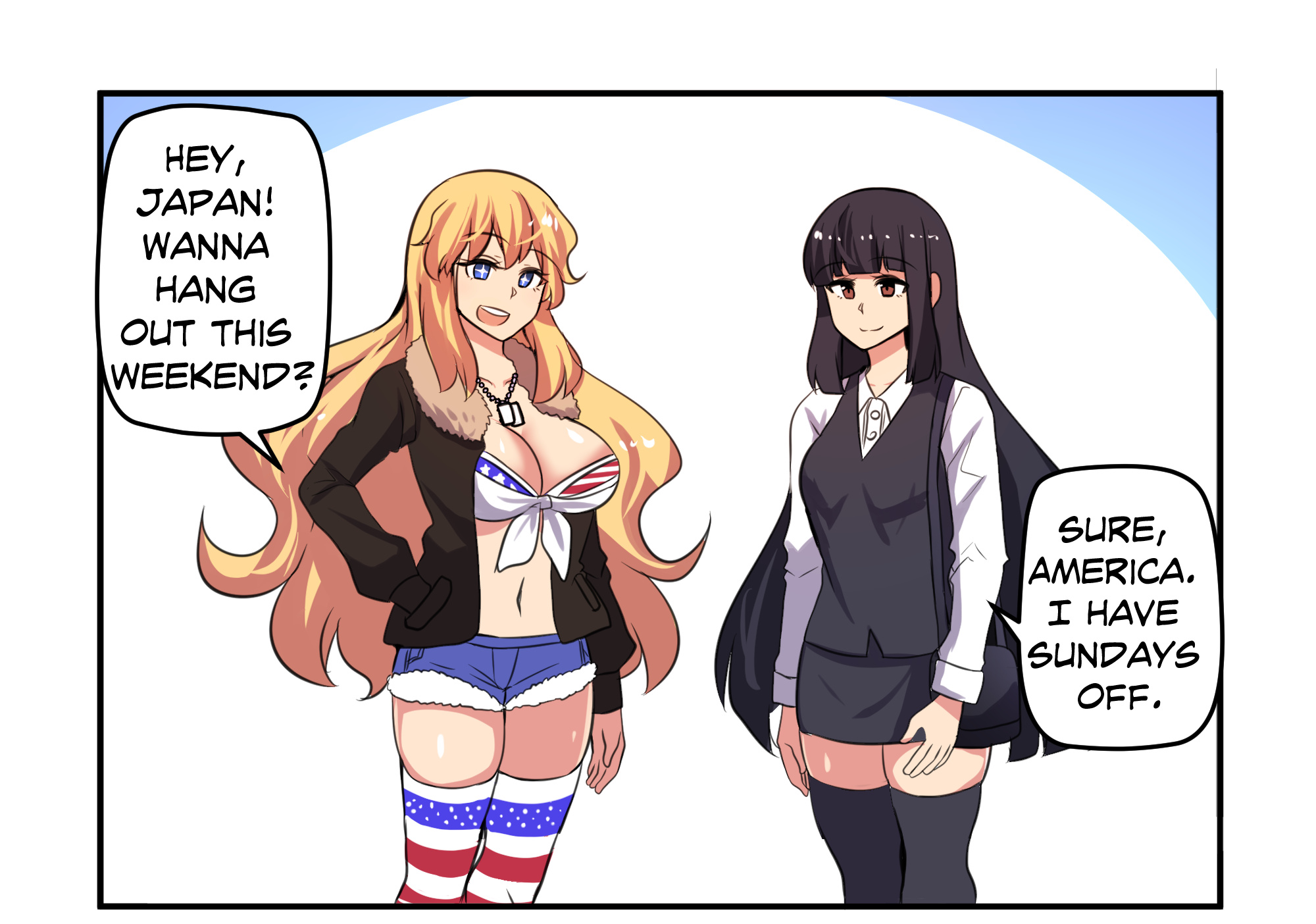 Meme Girls - Chapter 20.5: America & Japan