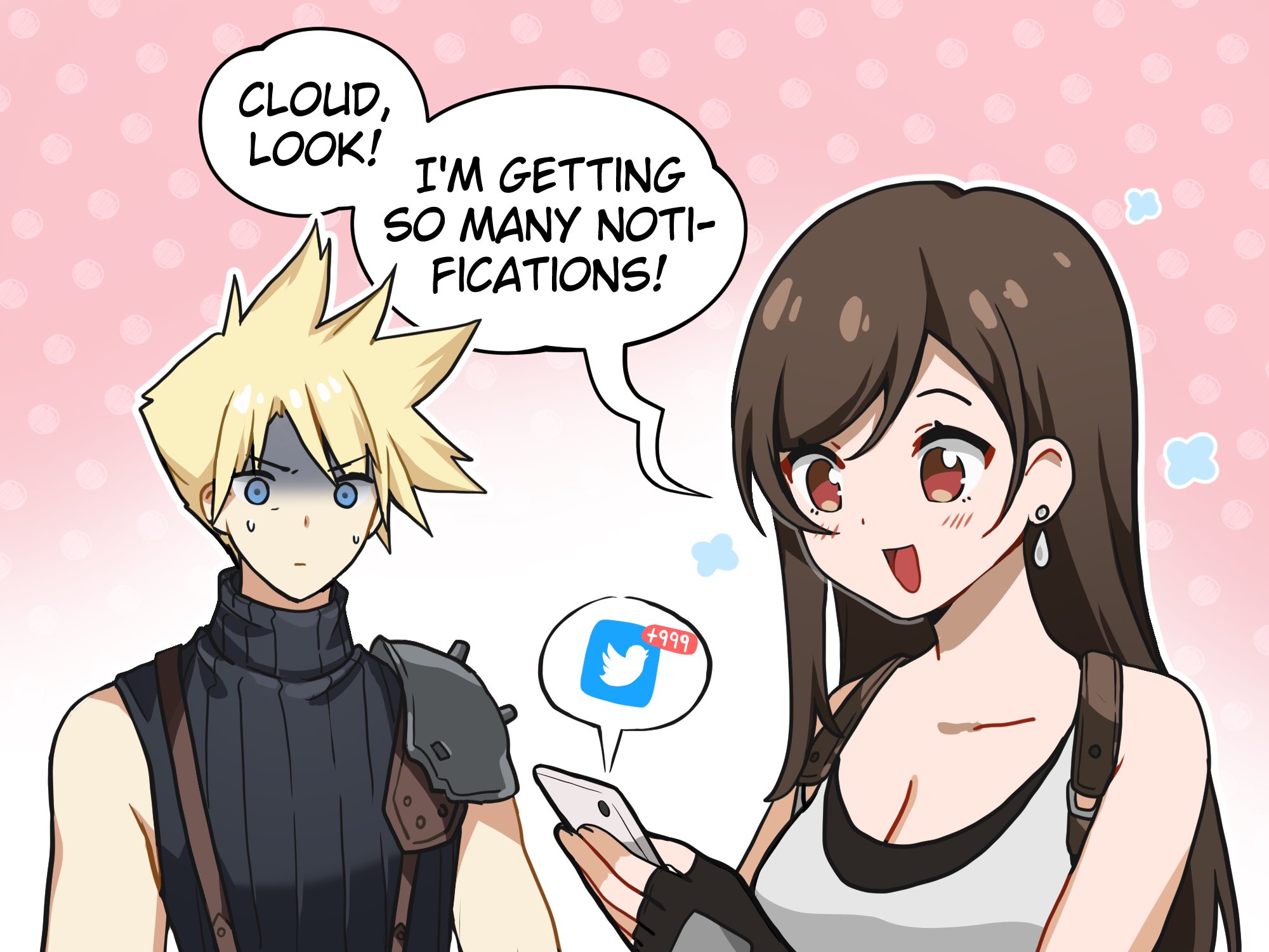 Meme Girls - Chapter 151.5: Tifa Checks Twitter