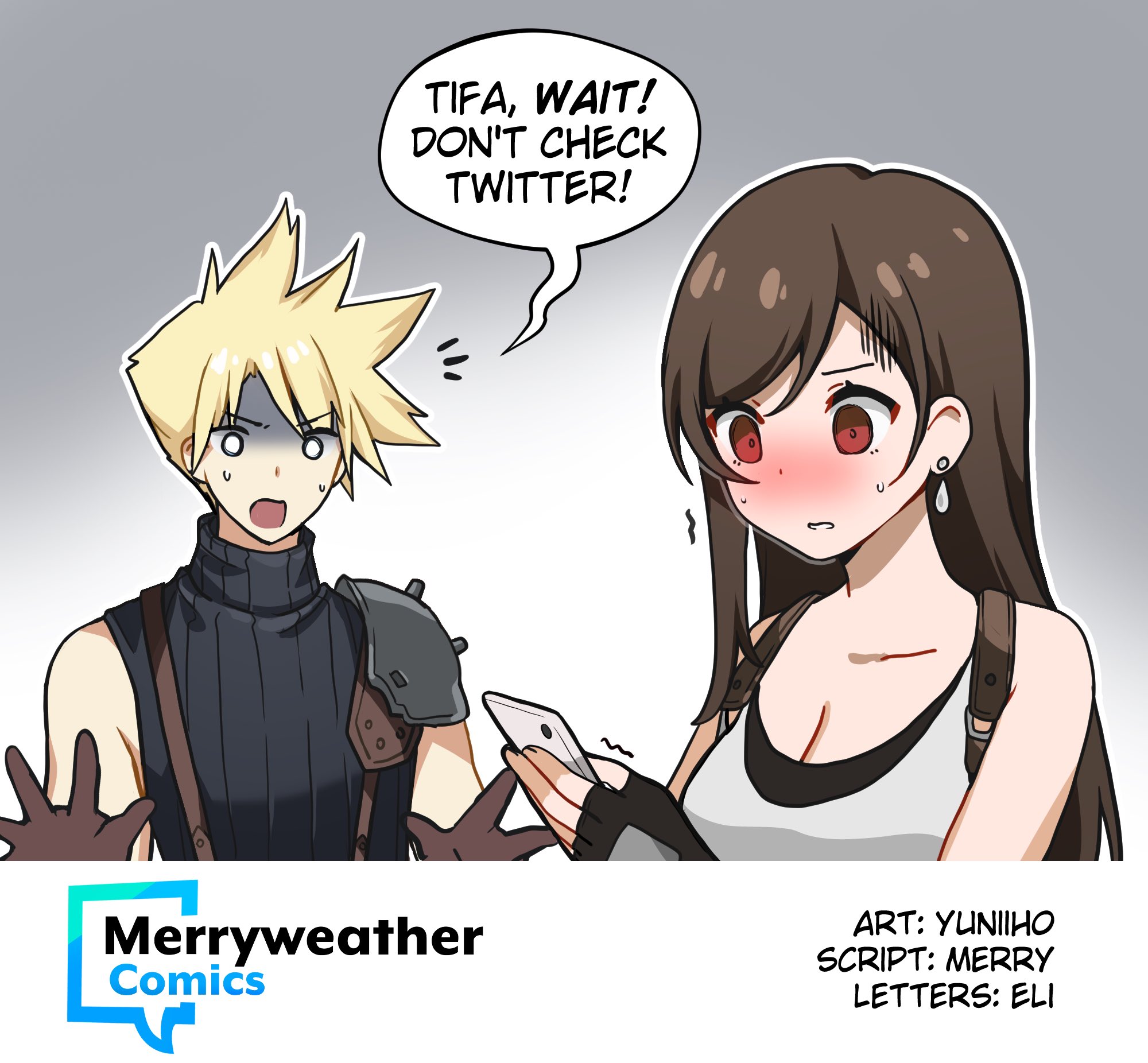 Meme Girls - Chapter 151.5: Tifa Checks Twitter