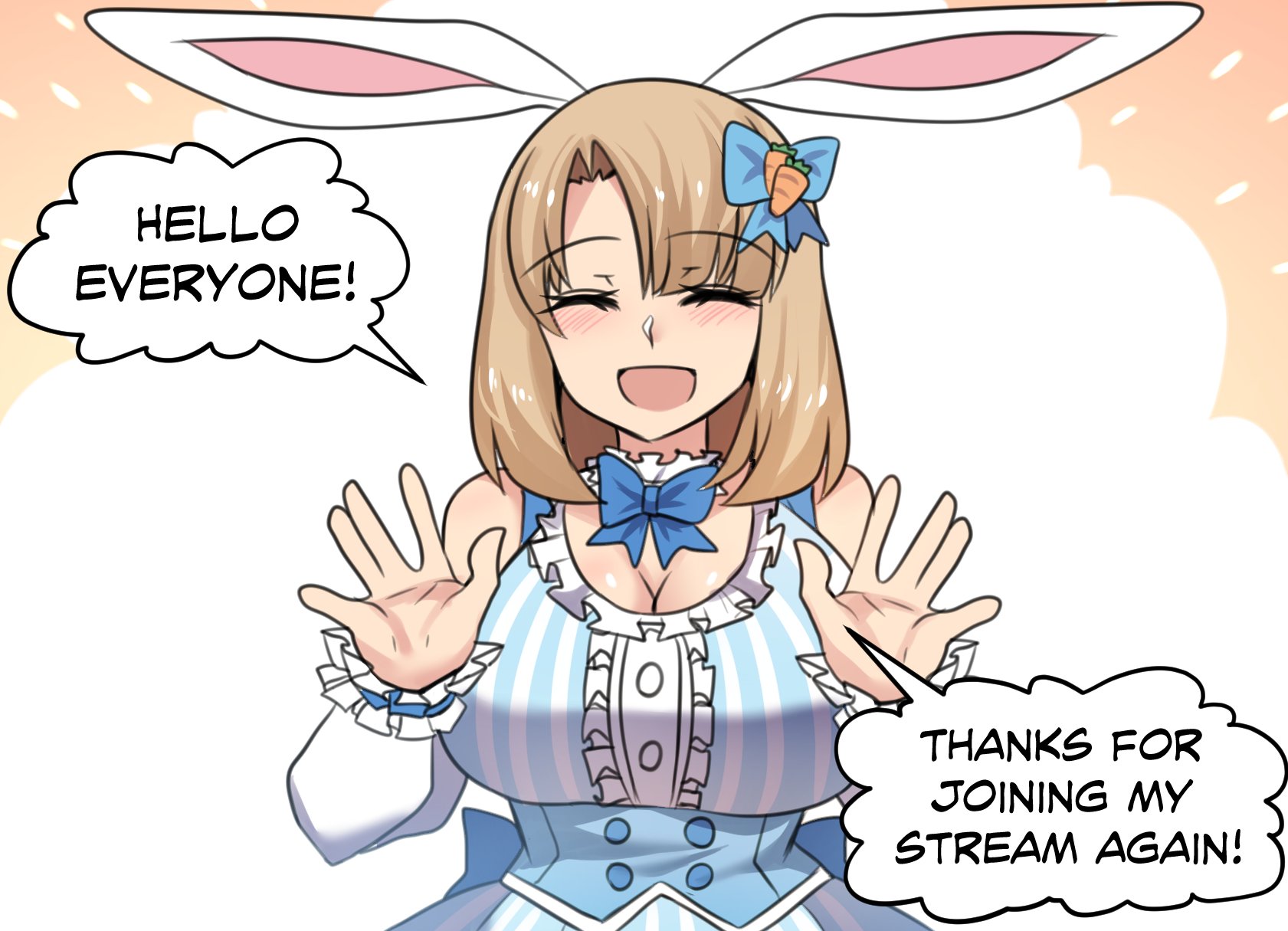 Meme Girls - Chapter 58.1: Being A Vtuber With Bunny_Gif