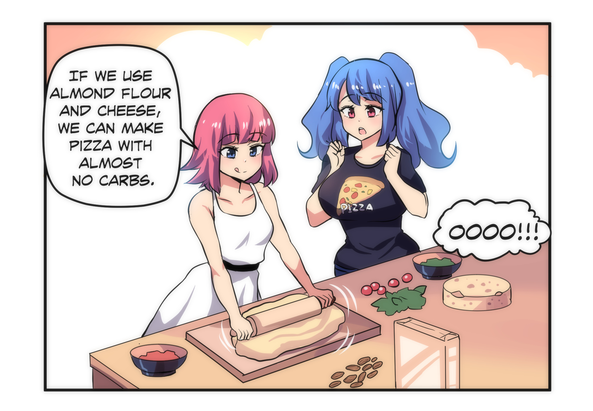 Meme Girls - Chapter 23.5: Healthy Pizza