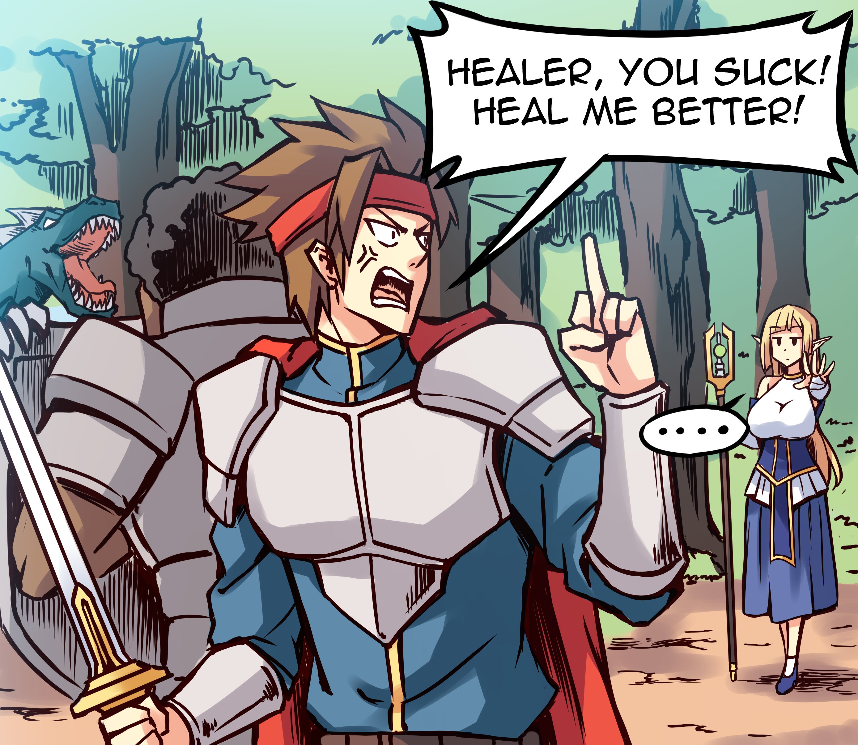 Meme Girls - Chapter 43.1: Mmo Healer (Art By Peach)