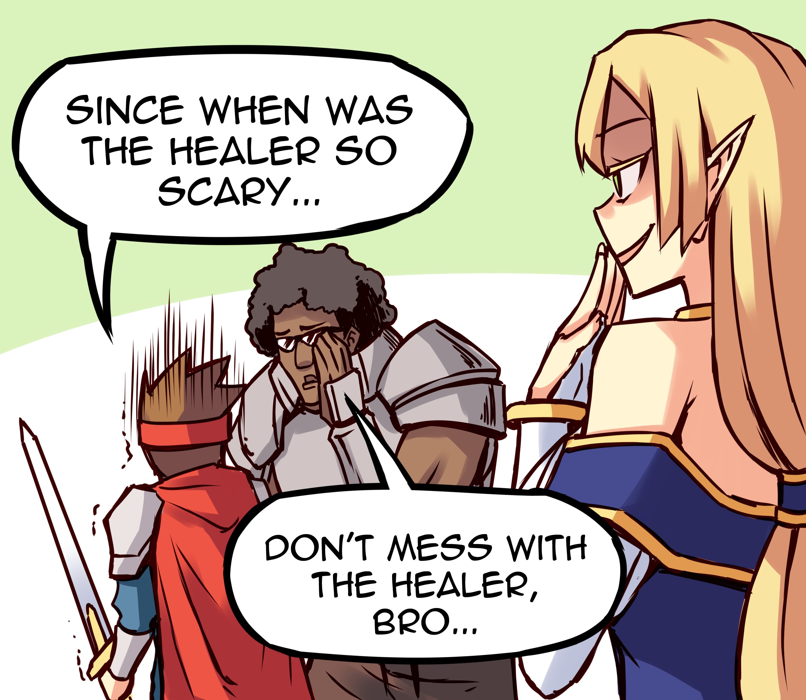 Meme Girls - Chapter 43.1: Mmo Healer (Art By Peach)