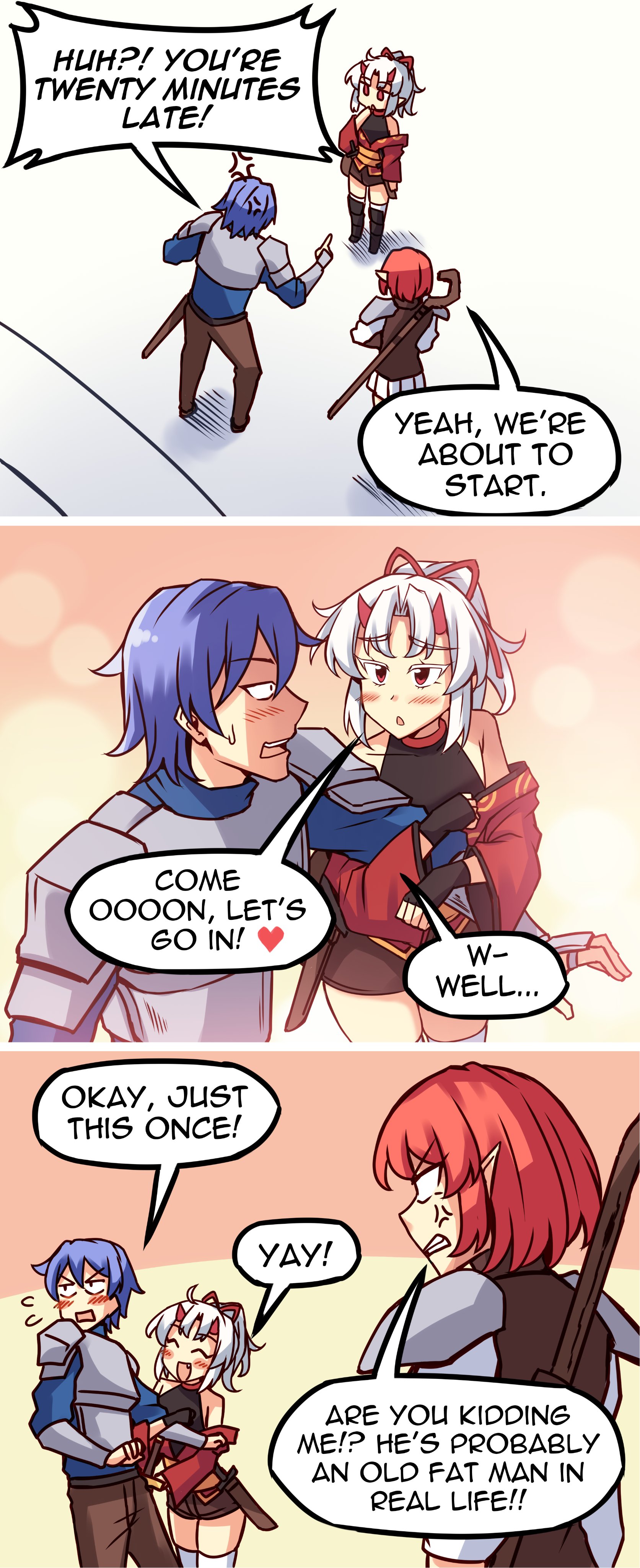 Meme Girls - Chapter 51.2: When The Cute Guild Member Is Late To The Raid! (Art By Peach)