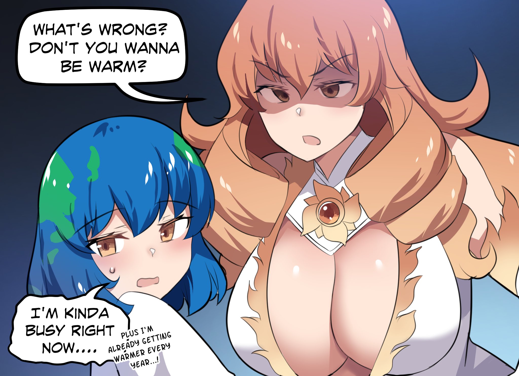 Meme Girls - Chapter 81.1: Earth Chan &Amp; The Sun