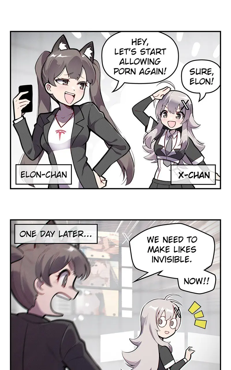 Meme Girls - Vol.2 Chapter 266: Elon-Chan Hides Likes