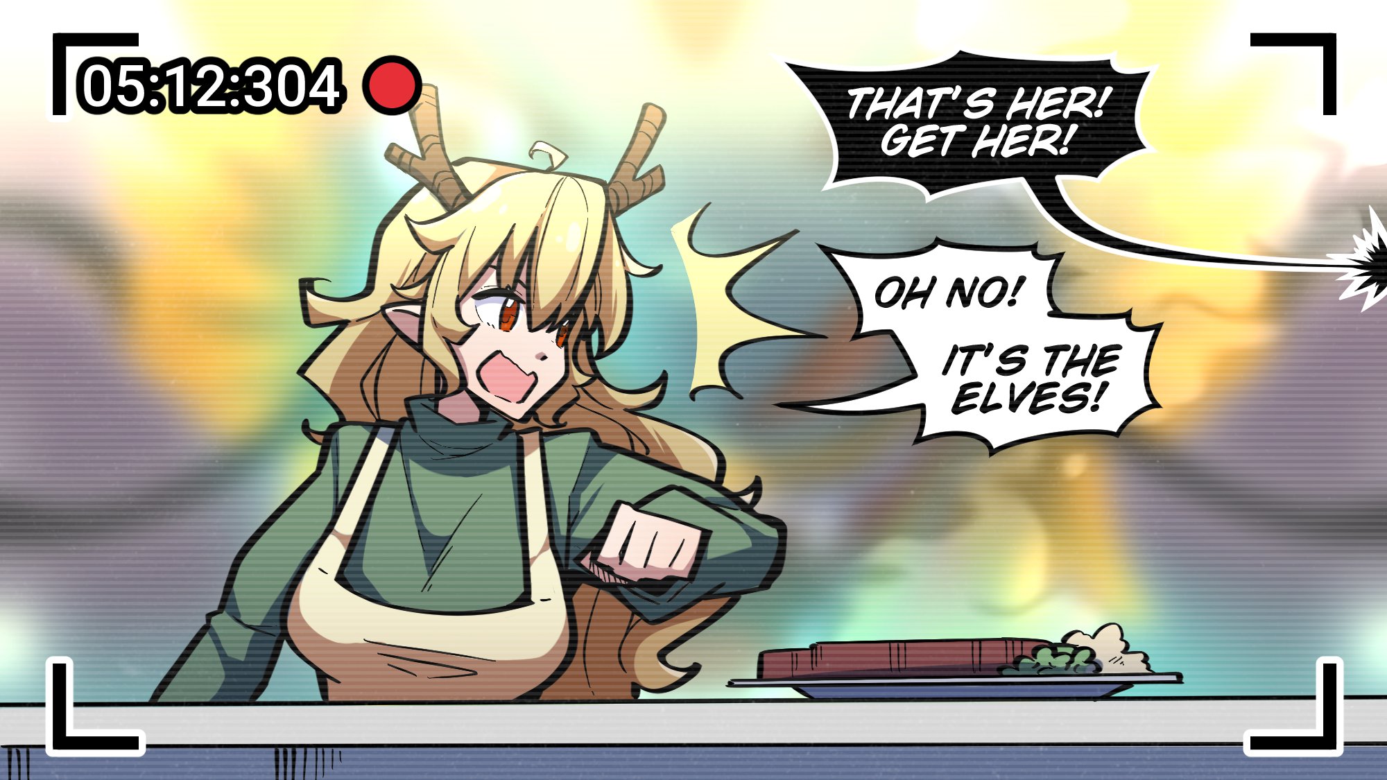 Meme Girls - Chapter 66.2: Welcome To The Dragon Cooking Show! (Art By Carillus)